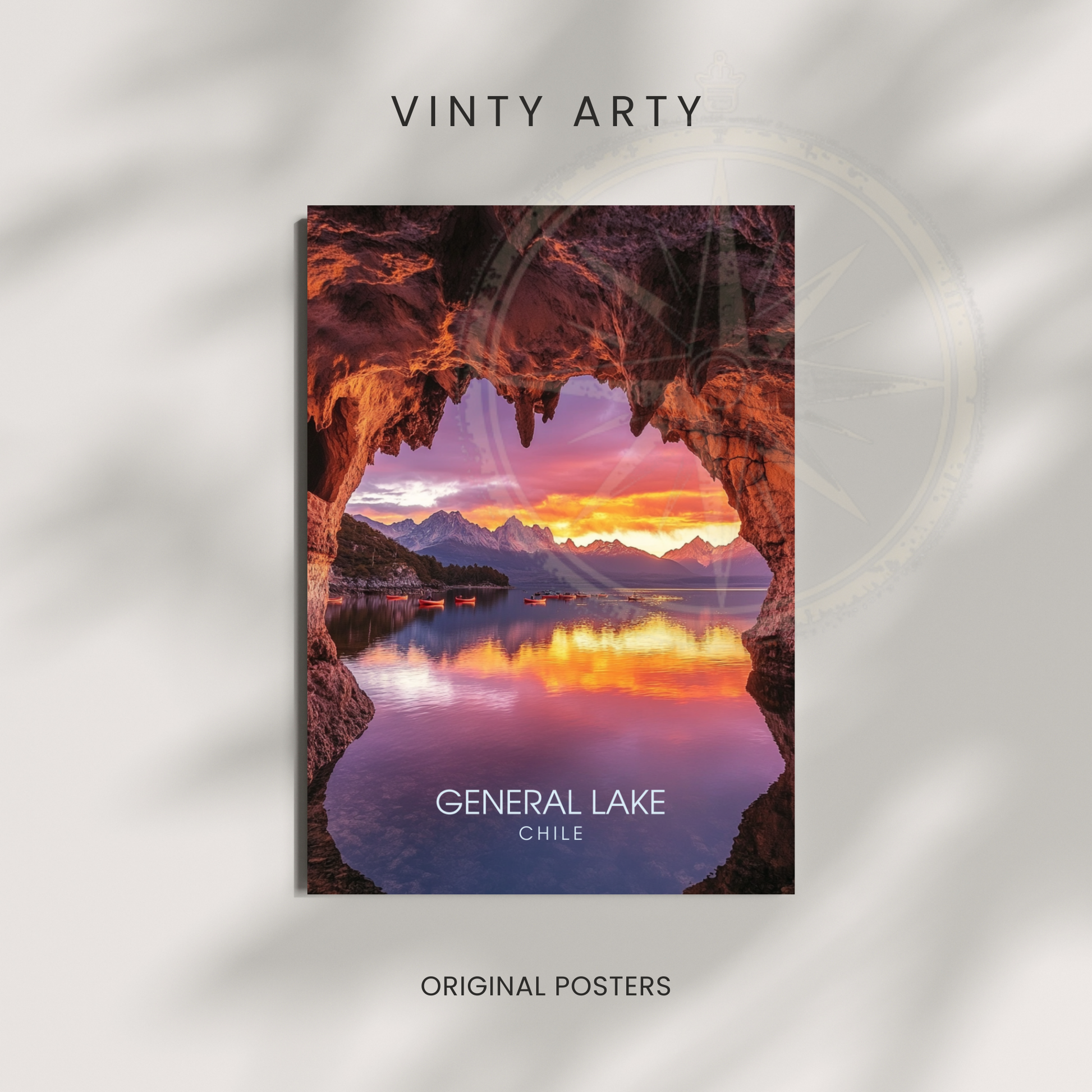 Affiche Lac Général | Impression Chili | Affiche Lac