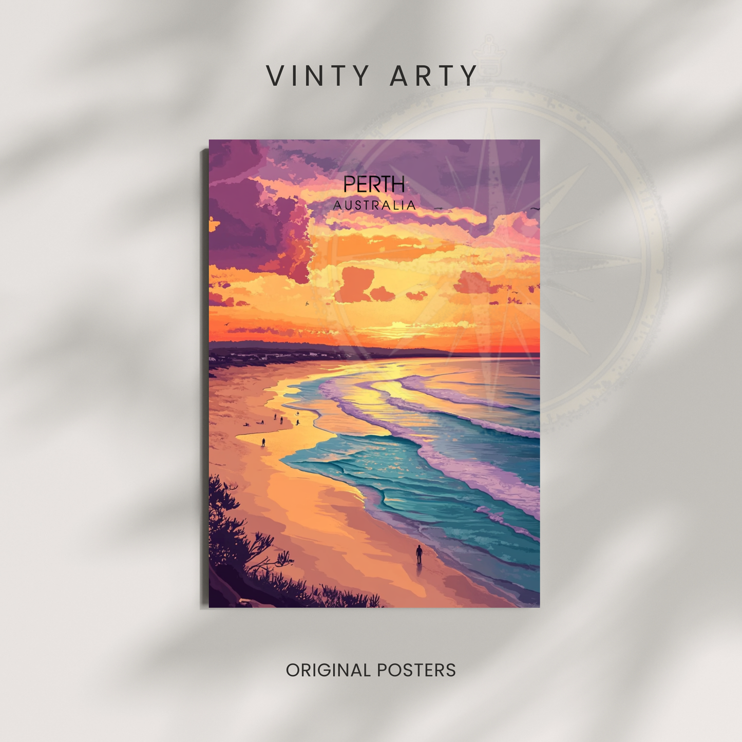 Affiche Perth | Poster Australie | Affiche Australie