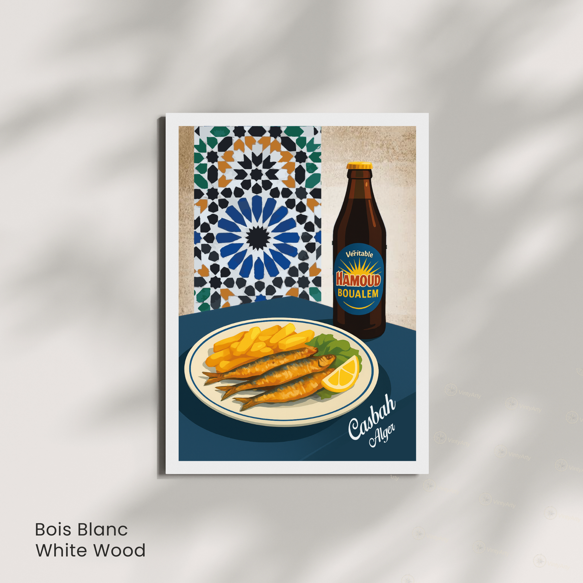 Affiche Alger | Poster déco Casbah | Affiche Algérie