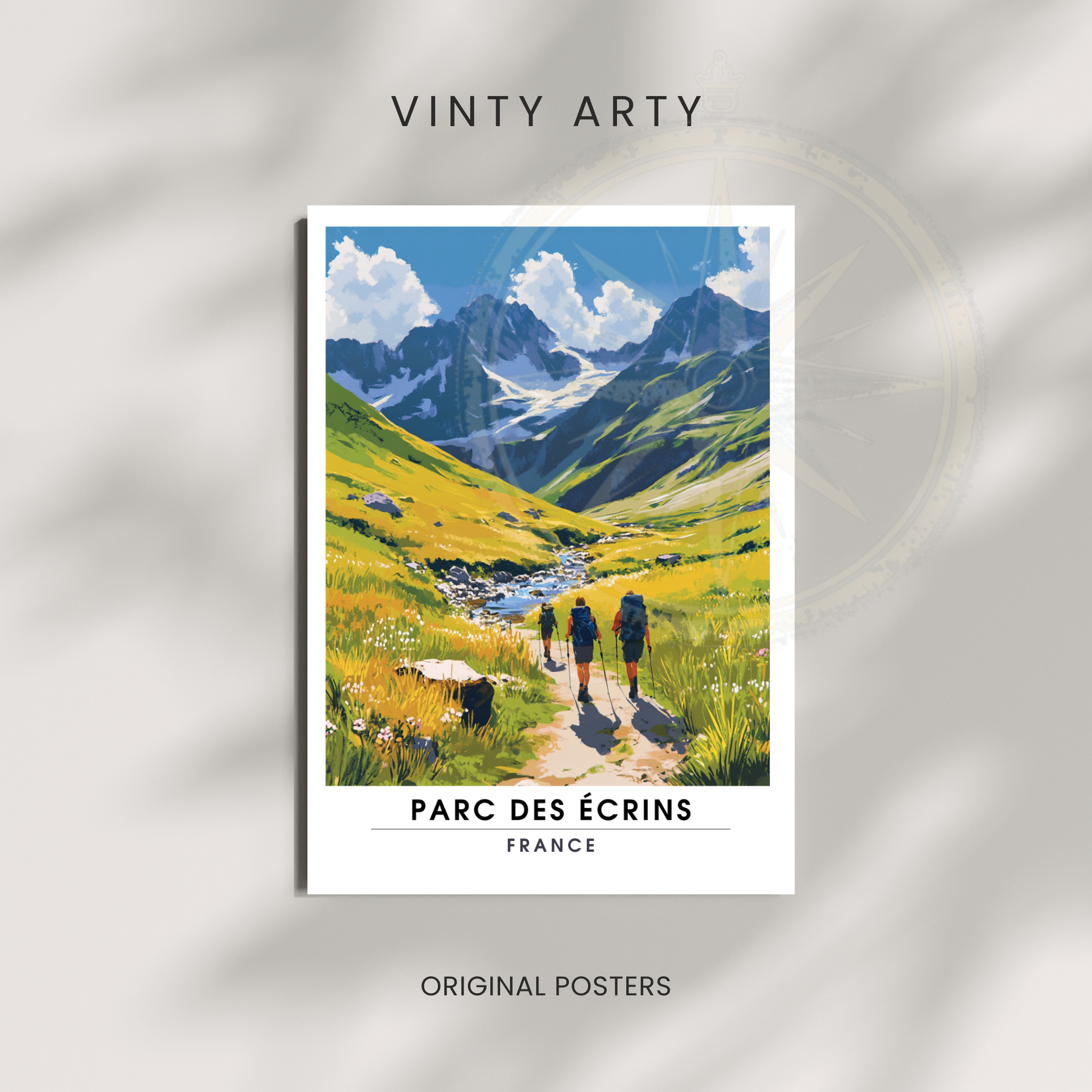 Affiche Parc des Écrins | Impression France  |  Affiche France