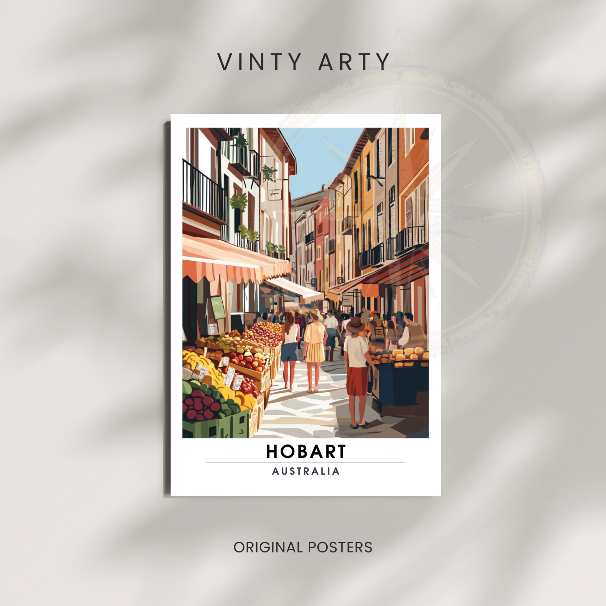 Affiche Hobart | Impression Australie | Affiche Australie