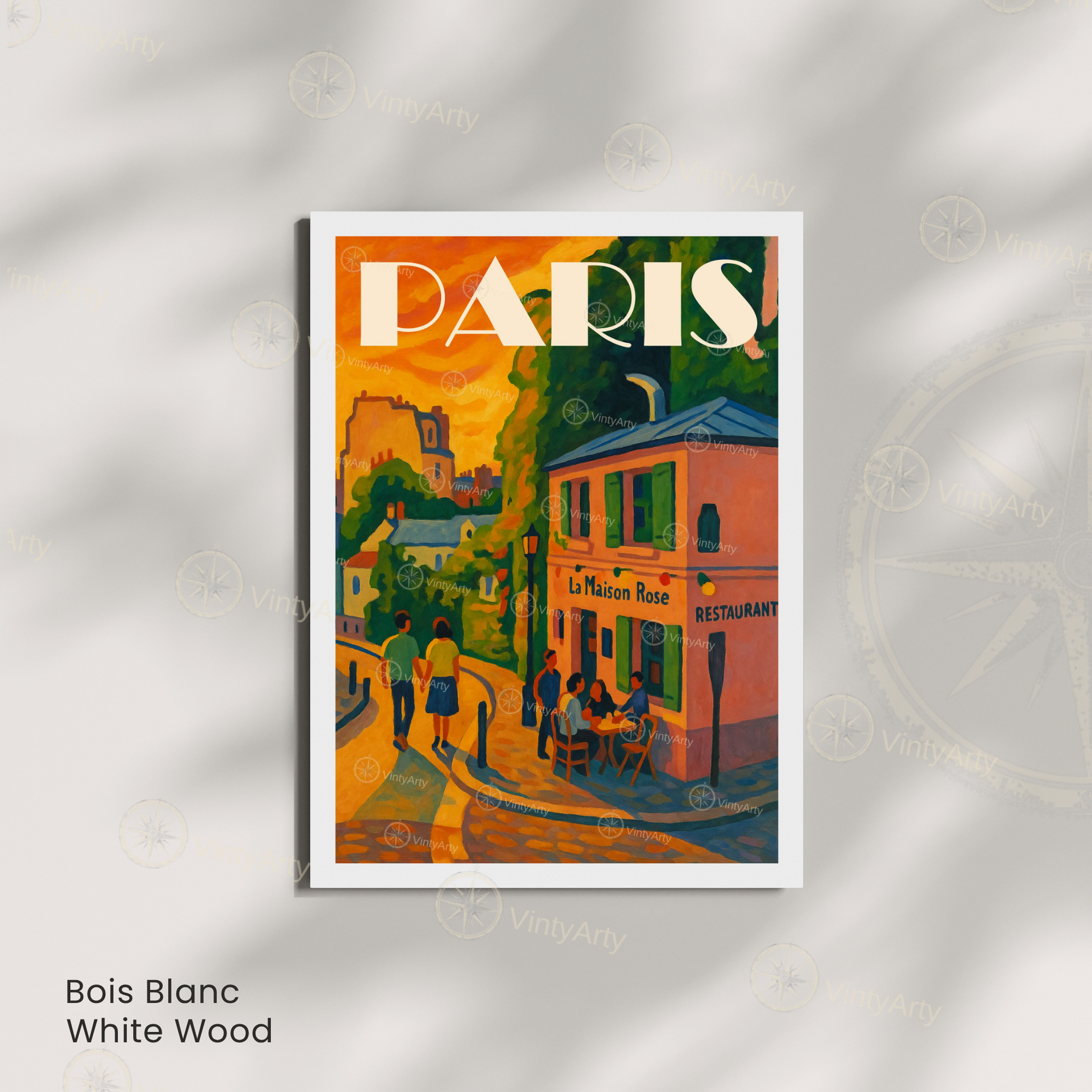 Affiche Paris | Impression décoratif Montmartre - Sacré Cœur | Affiche France