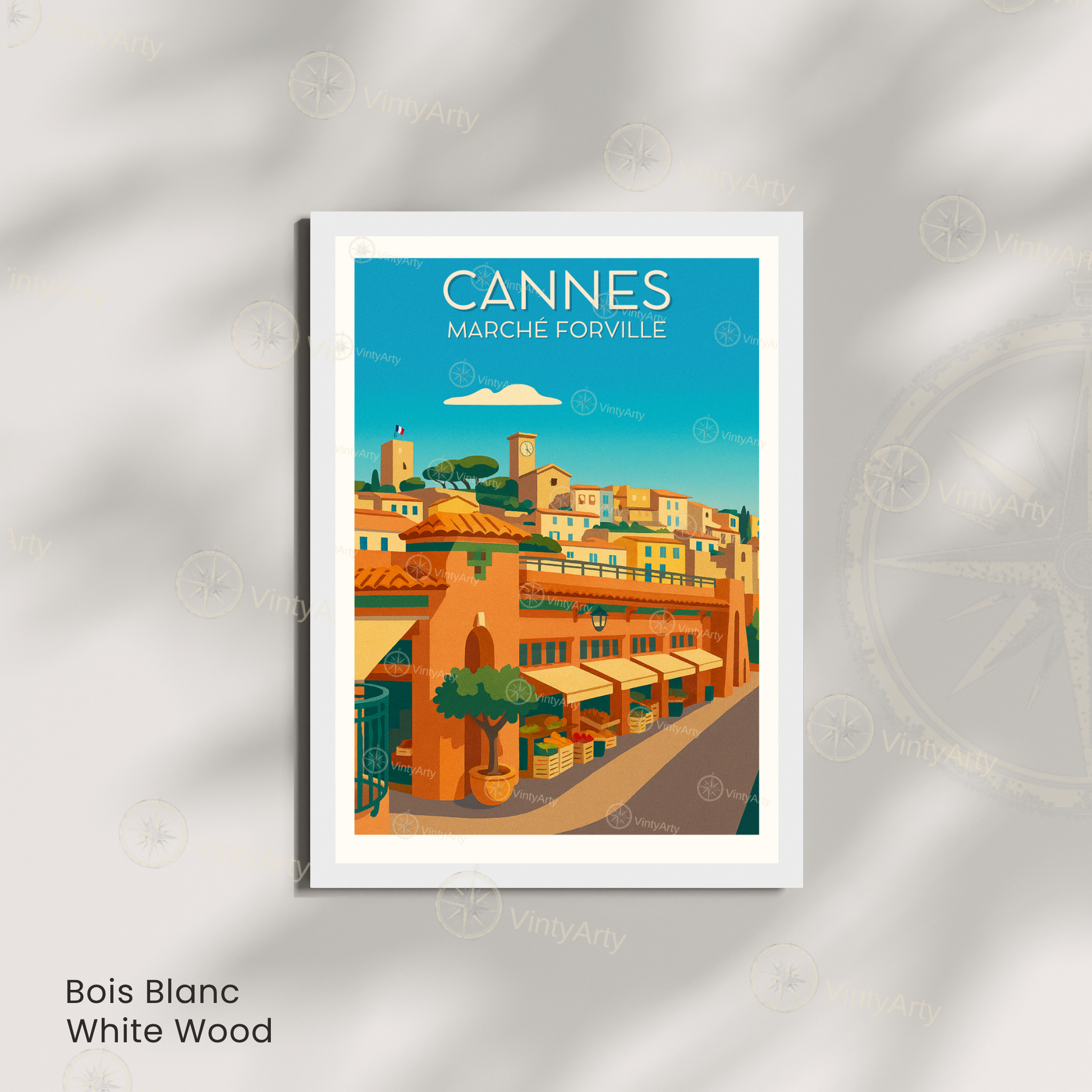 Affiche Cannes | Impression Marché Forville | Affiche France