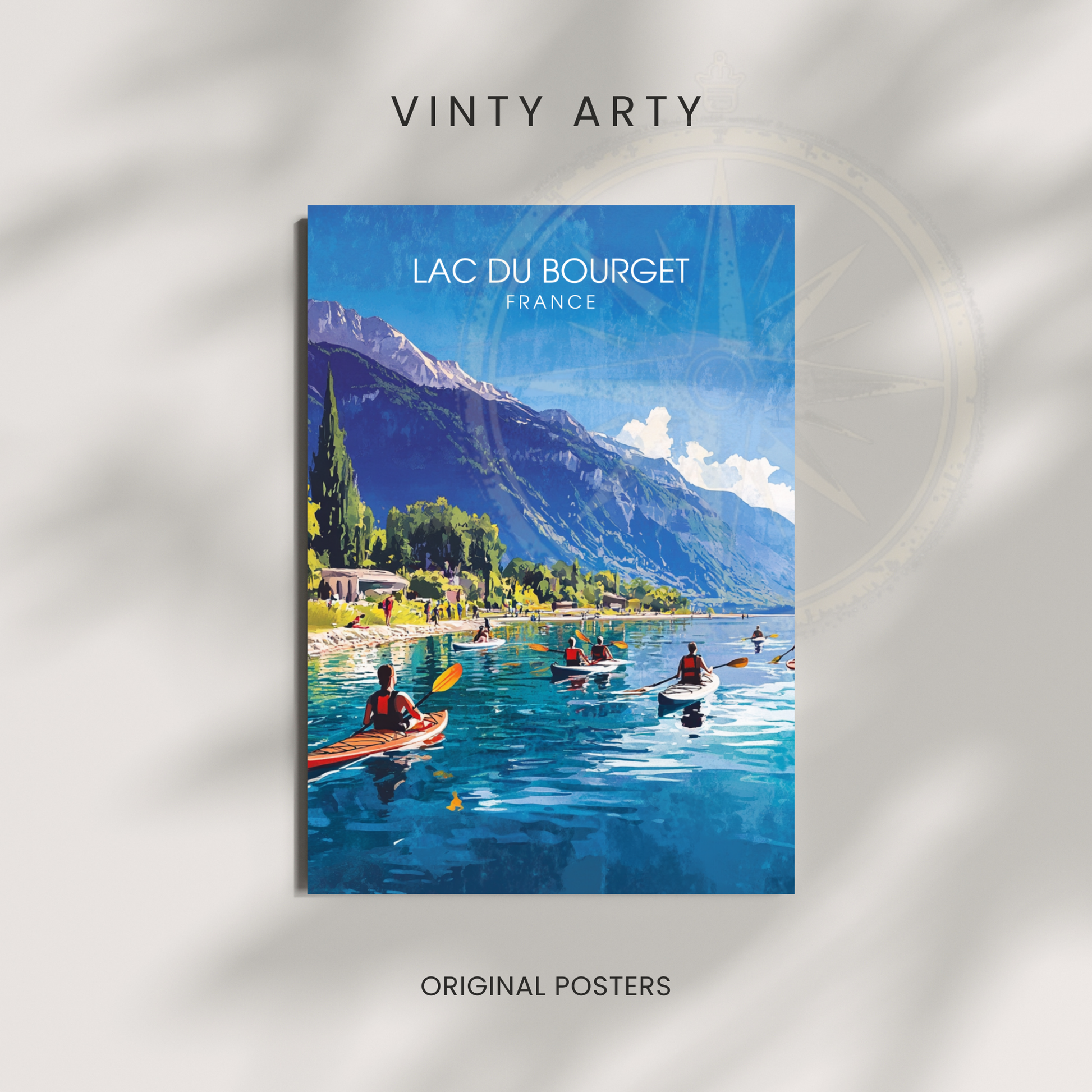 Affiche Lac du Bourget | Impression France  |  Affiche France
