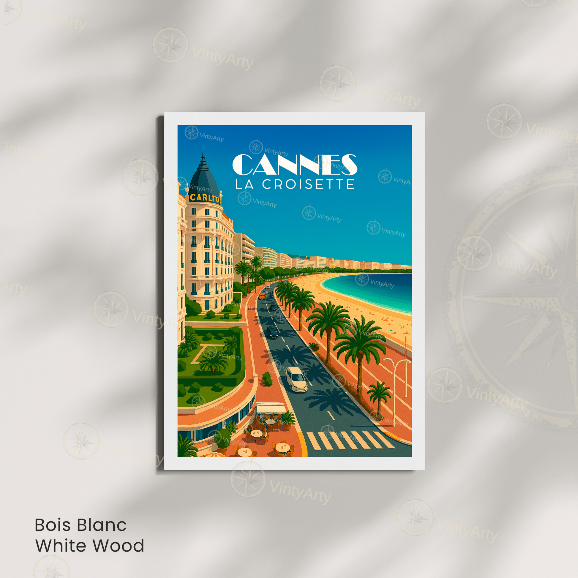 Affiche Cannes | Poster La Croisette | Affiche France