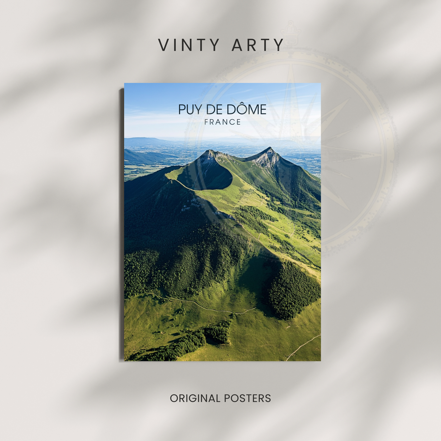 Affiche Puy de Dôme| Impression France | Affiche France
