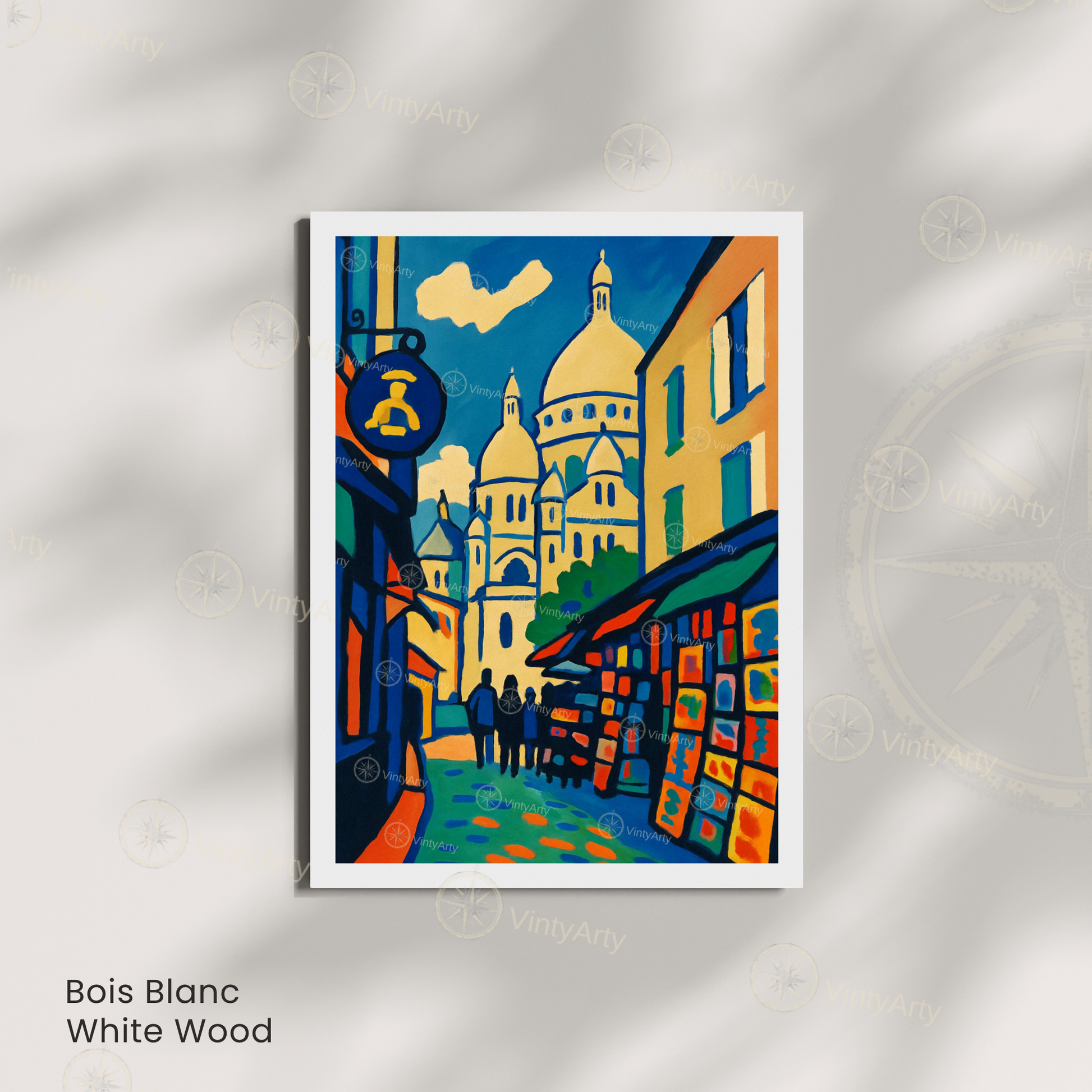 Affiche Paris | Impression Art Montmartre - Sacré Cœur | Affiche France