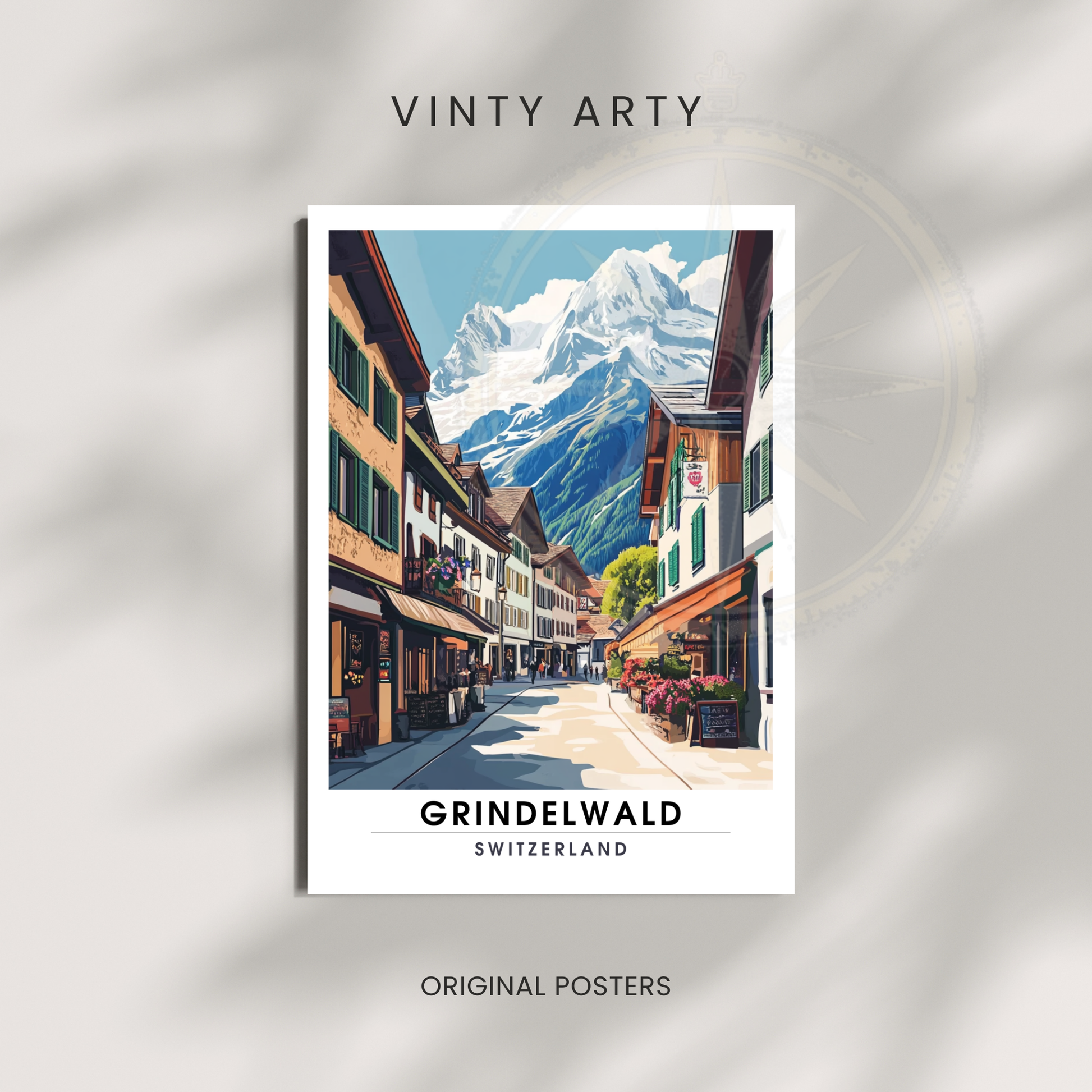 Affiche Grindelwald | Impression Suisse | Affiche Suisse
