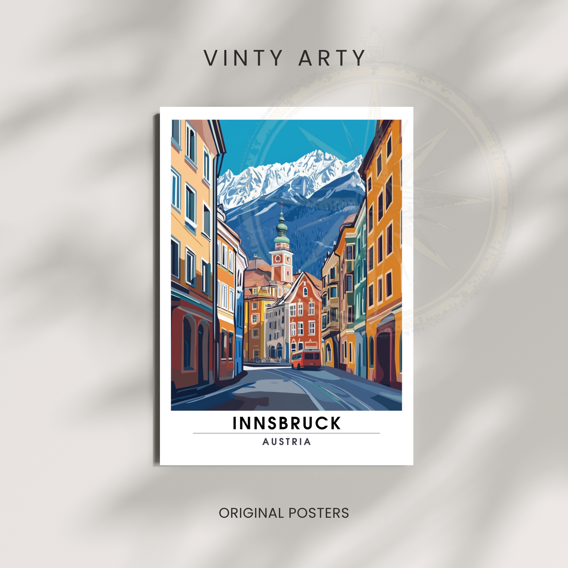 Affiche Innsbruck | Poster décoratif Autriche | Affiche Autriche