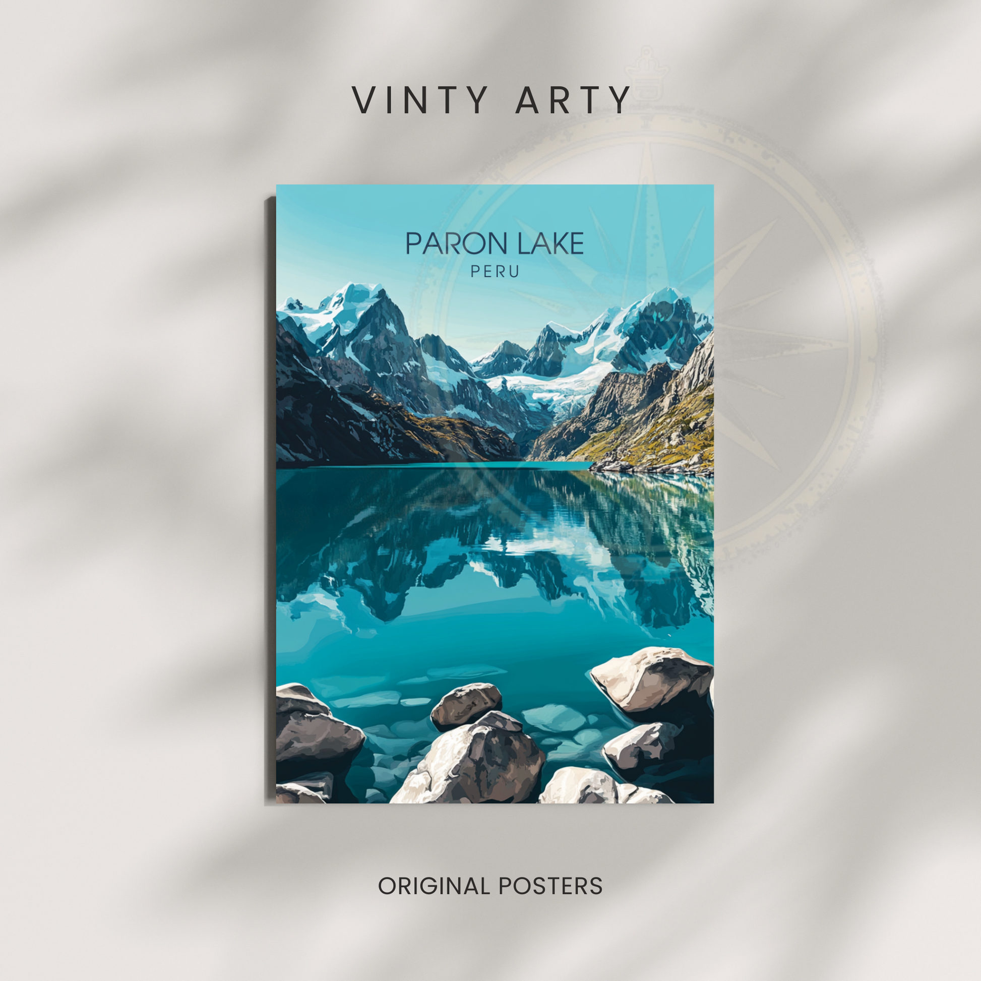 Affiche Lac Paron | Impression Pérou | Affiche Lac