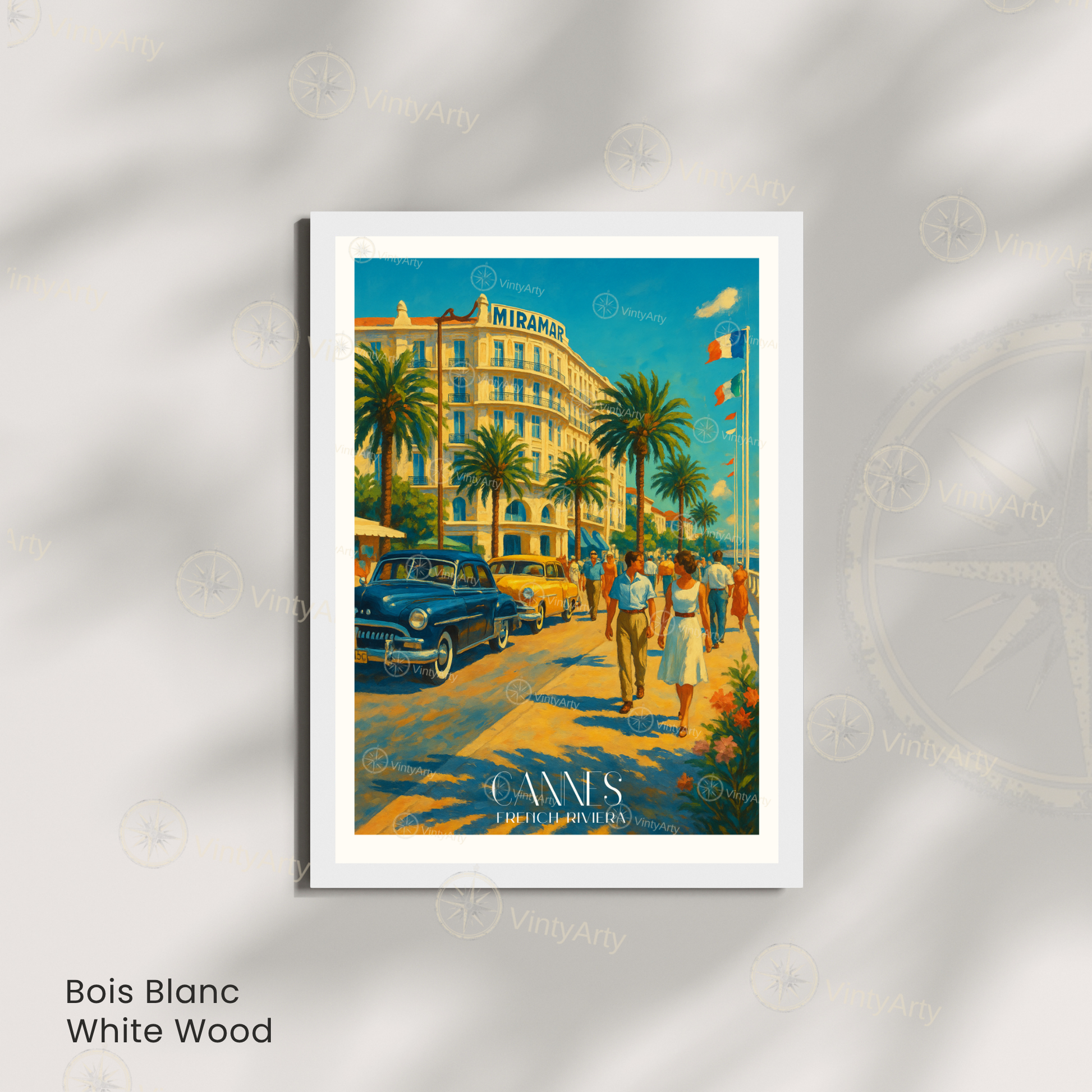 Affiche Cannes | Poster déco French Riviera | Affiche France