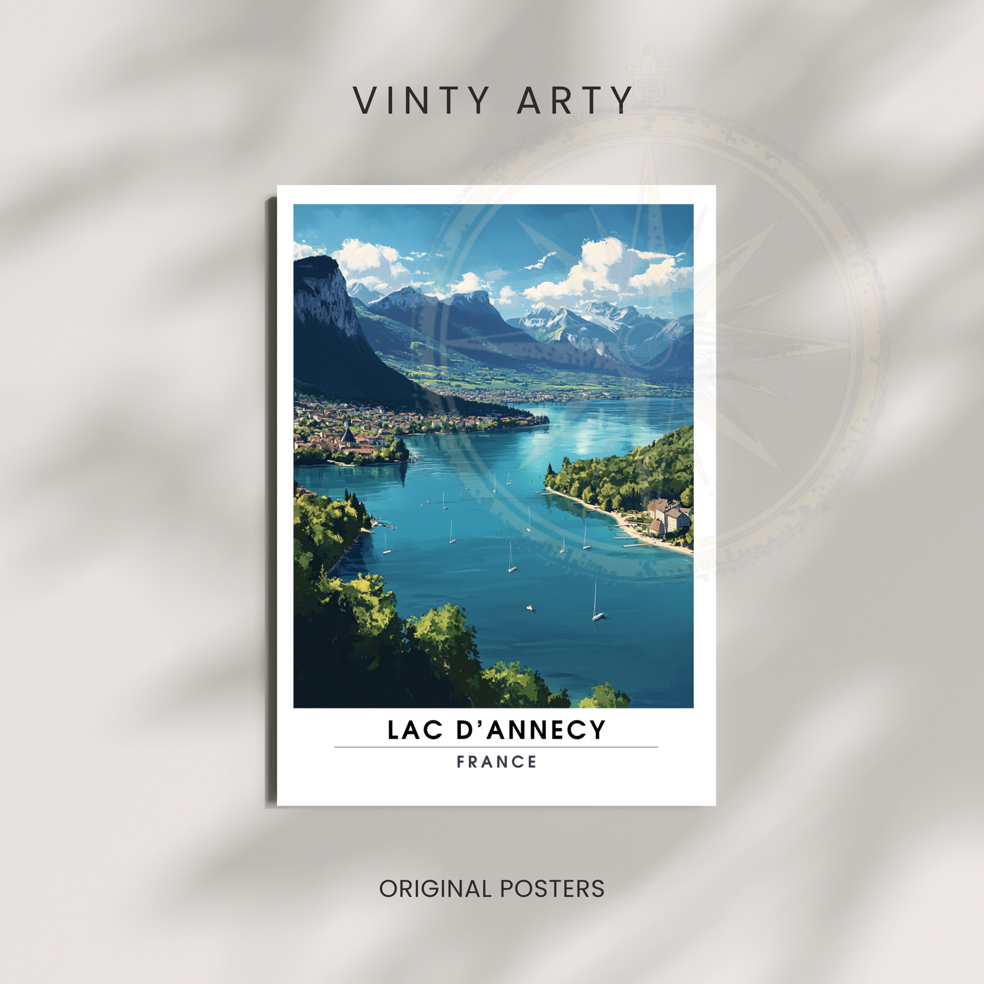 Affiche Lac d’Annecy | Impression France  |  Affiche France