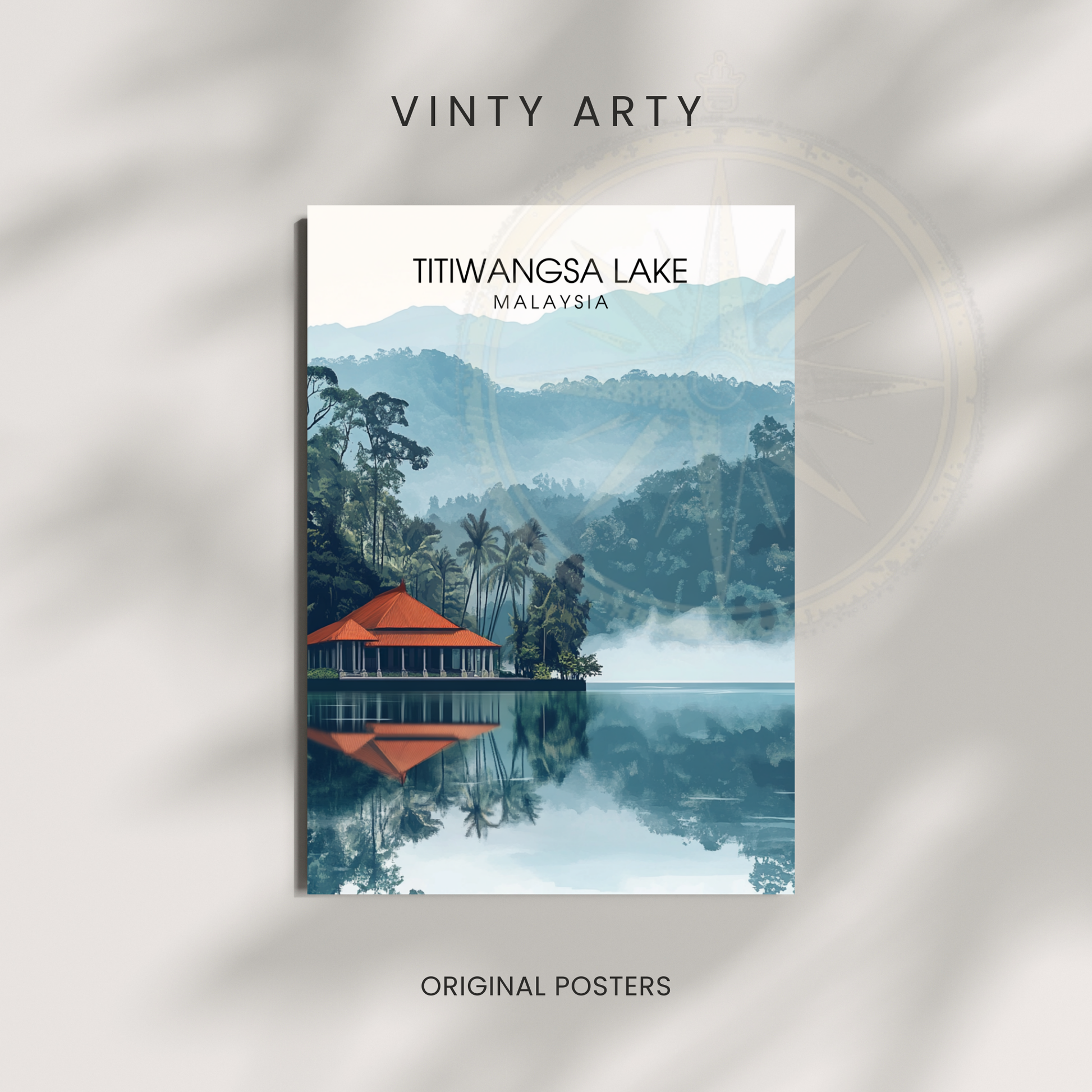 Affiche Titiwangsa lake | Impression Malaysia | Affiche Lake