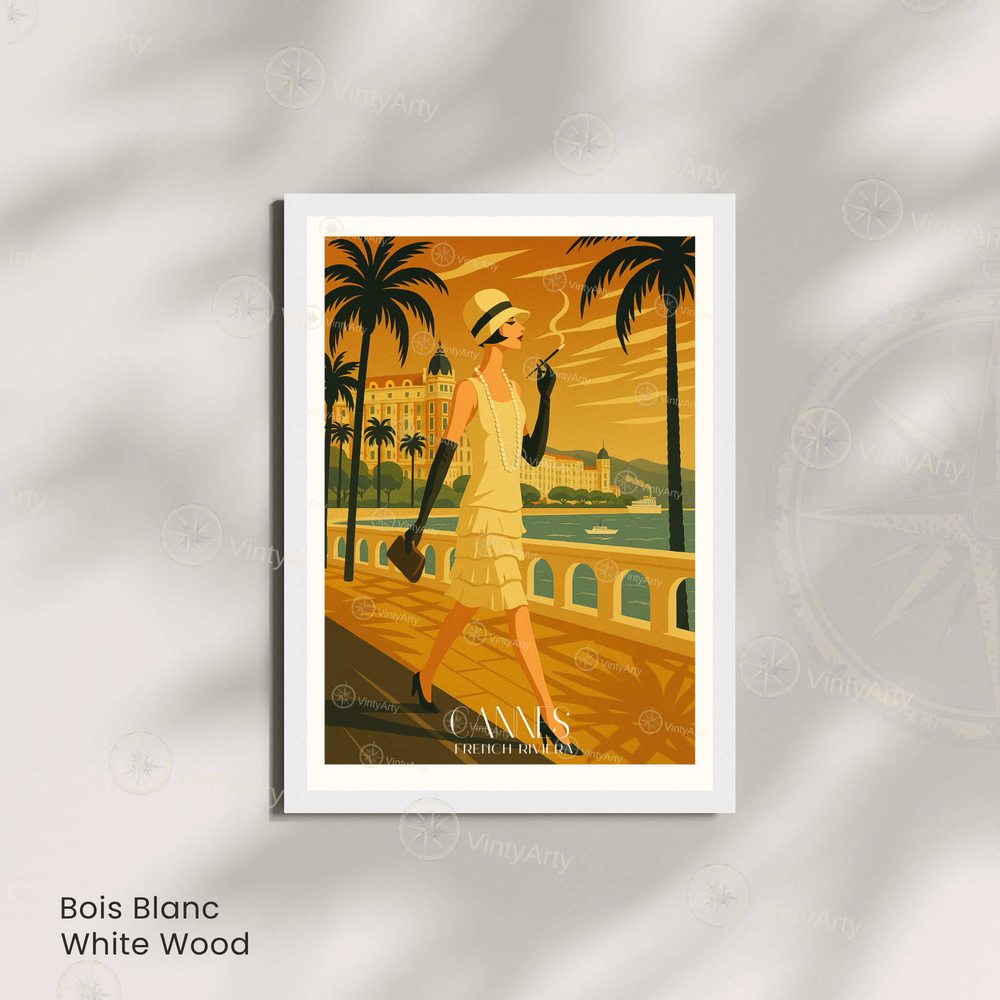 Affiche Cannes | Impression murale French Riviera | Affiche France
