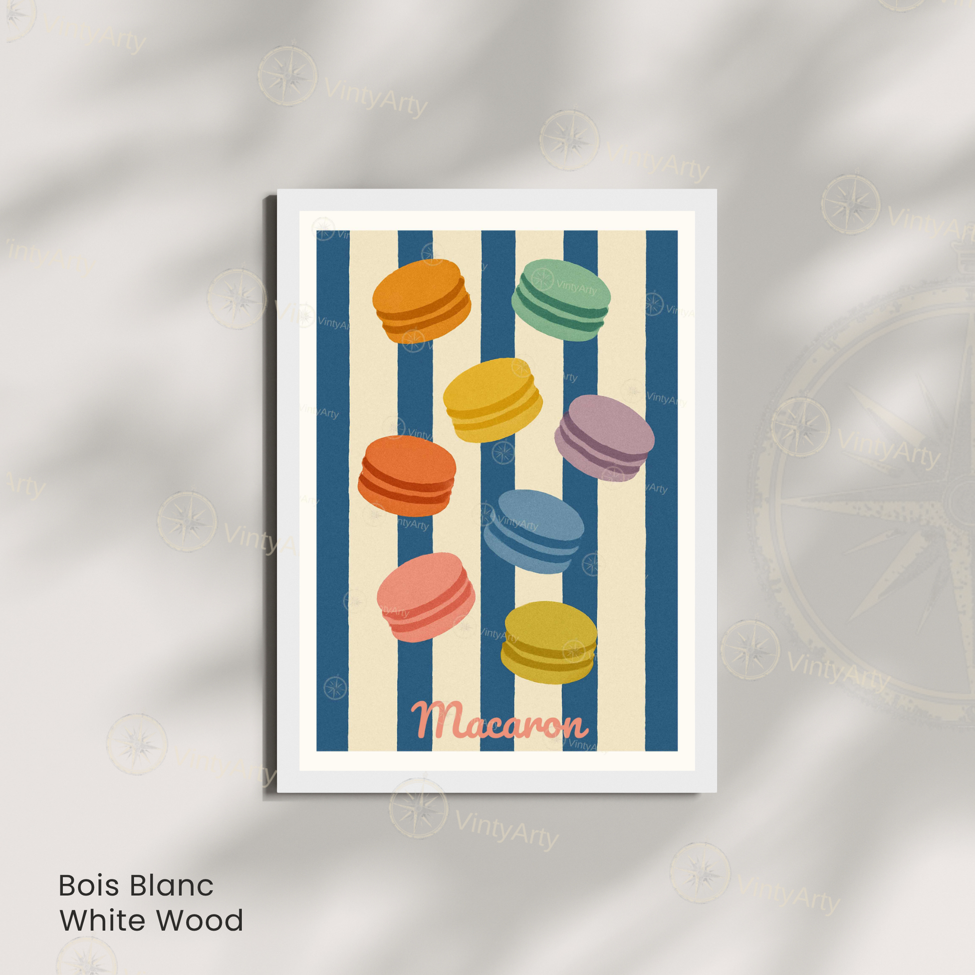 Affiche Paris | Impression macaron | Affiche France