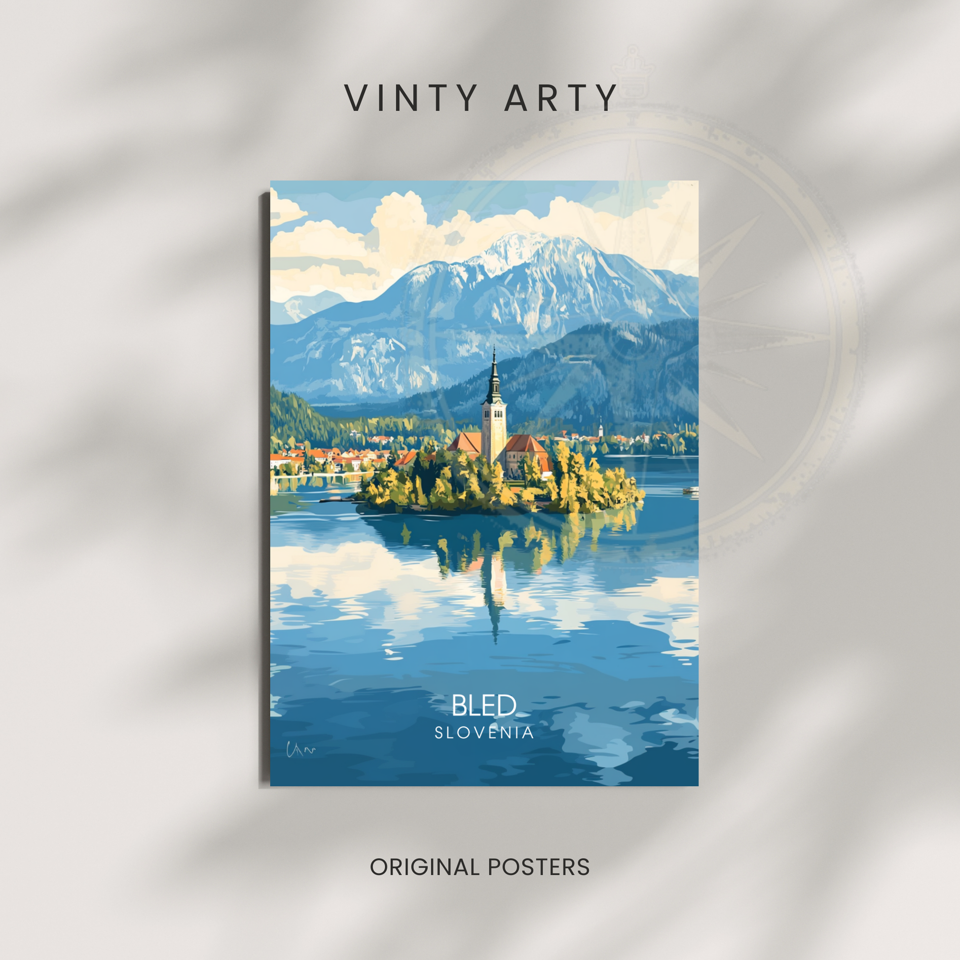 Affiche Bled |Poster Slovénie | Affiche Slovénie