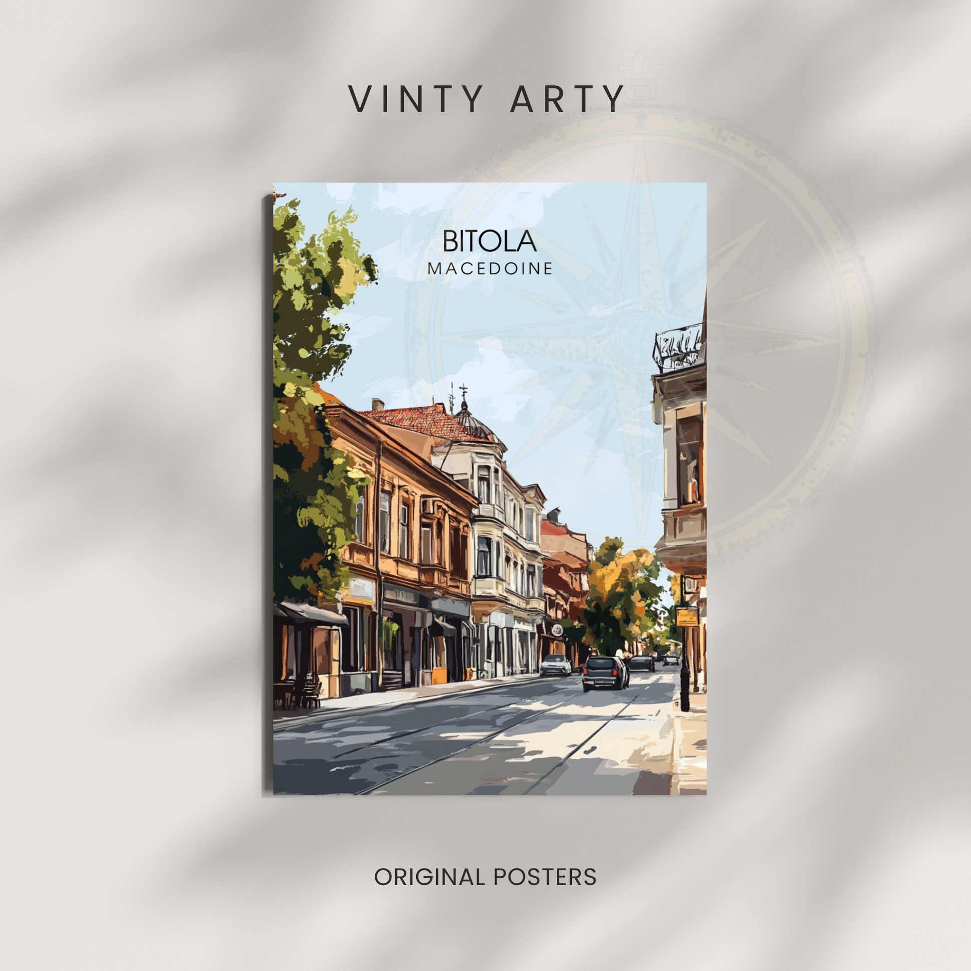 Affiche Bitola | Impression de voyage Macédoine | Affiche Macédoine