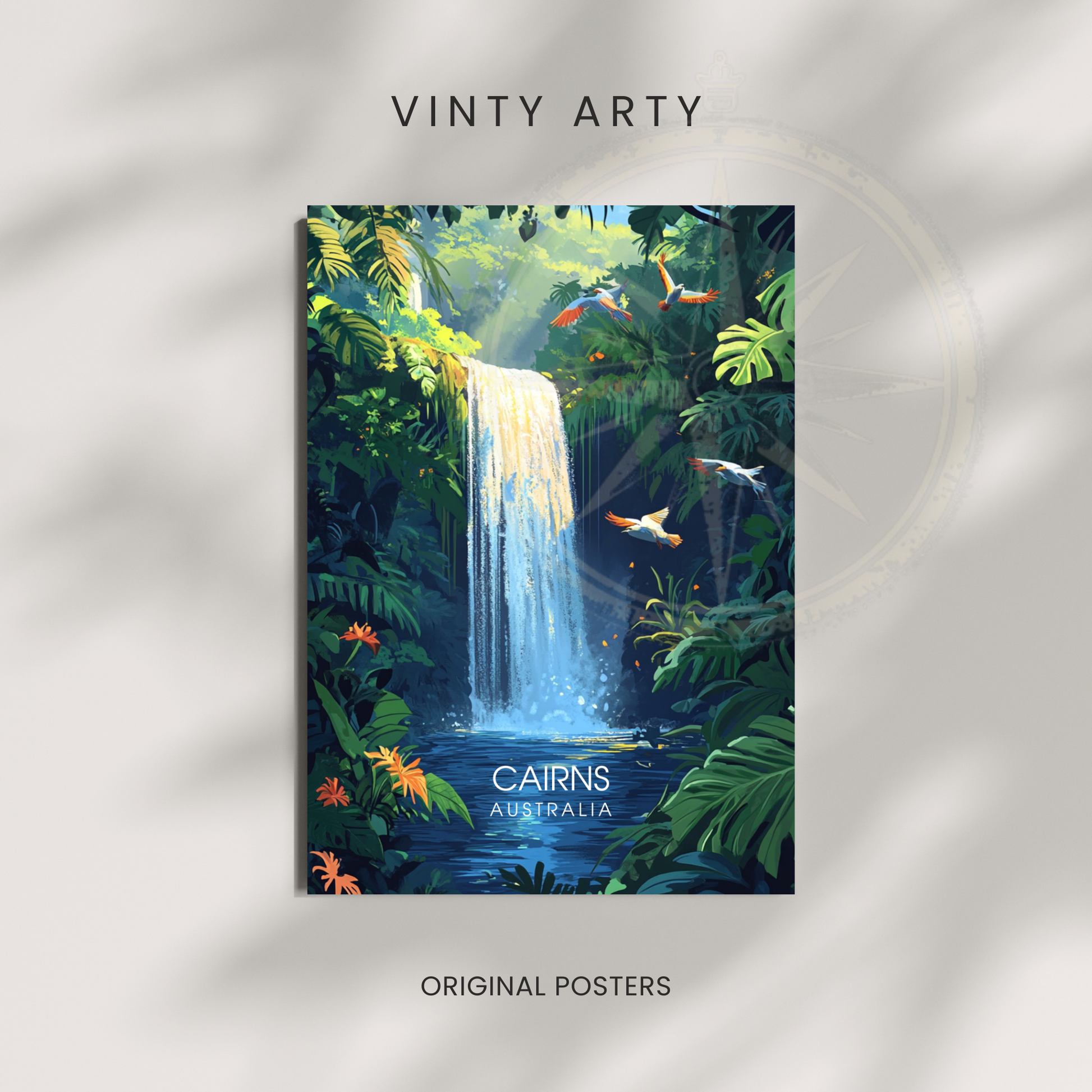 Affiche Cairns | Poster de voyage Australie | Affiche Australie