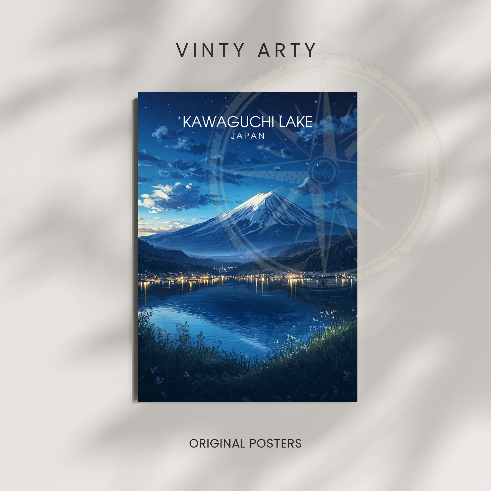 Affiche Kawaguchi Lake| Impression Japan | Affiche Lake