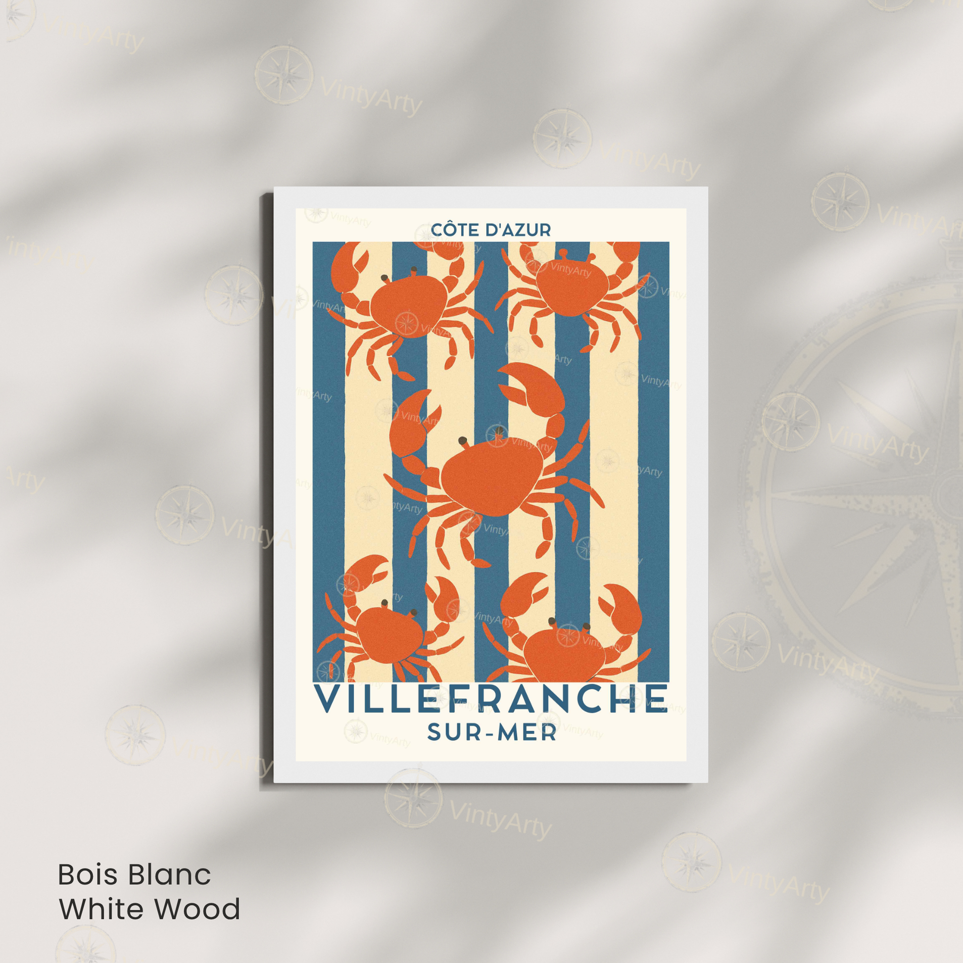 Affiche Villefranche-sur-Mer | Impression France | Affiche Côte d'Azur