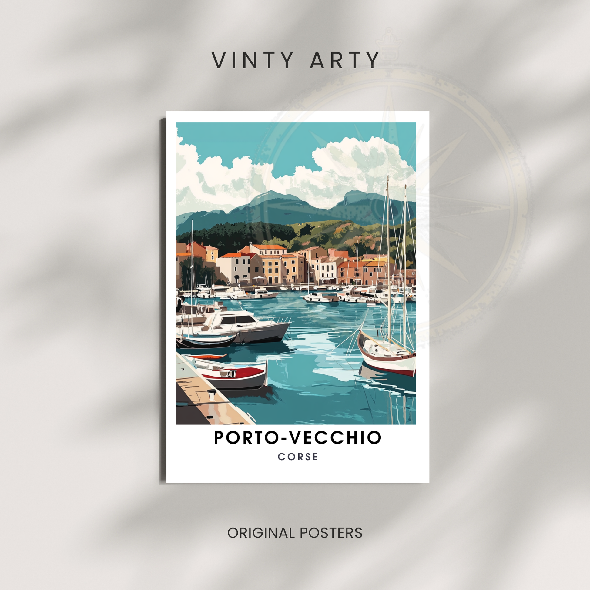 Affiche Porto Vecchio | Impression Corse | Affiche Corse