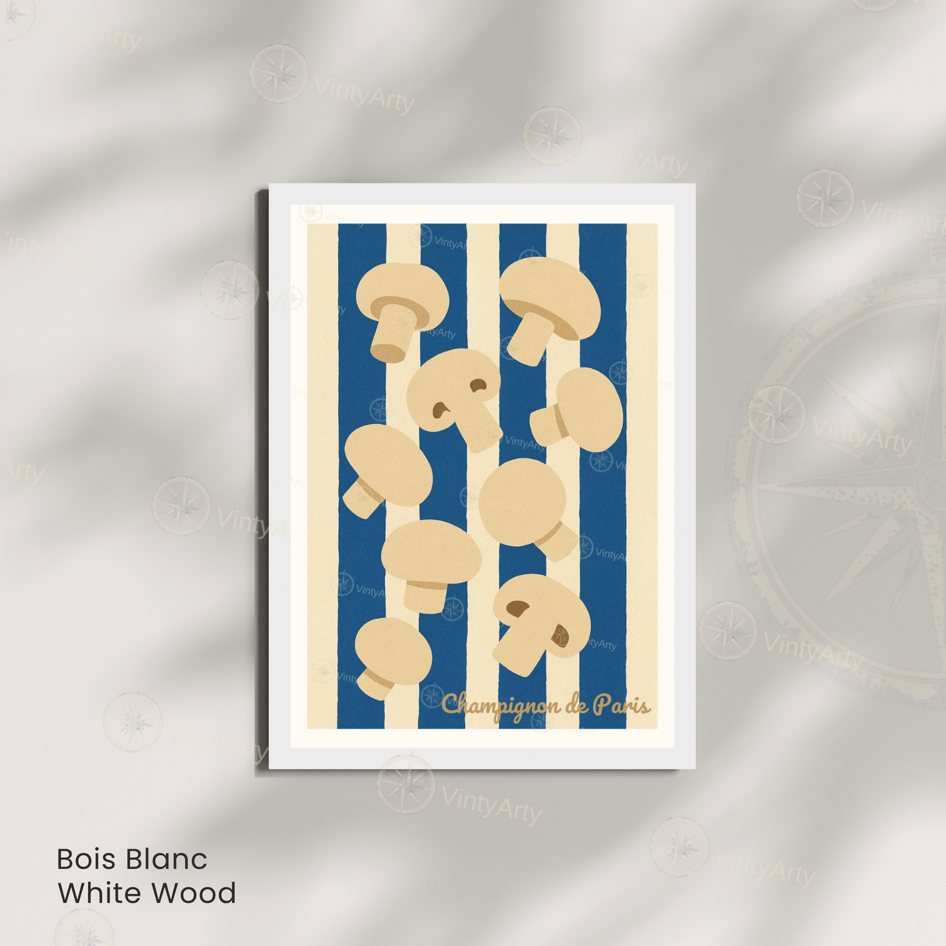 Affiche Paris | Poster champignon | Affiche France