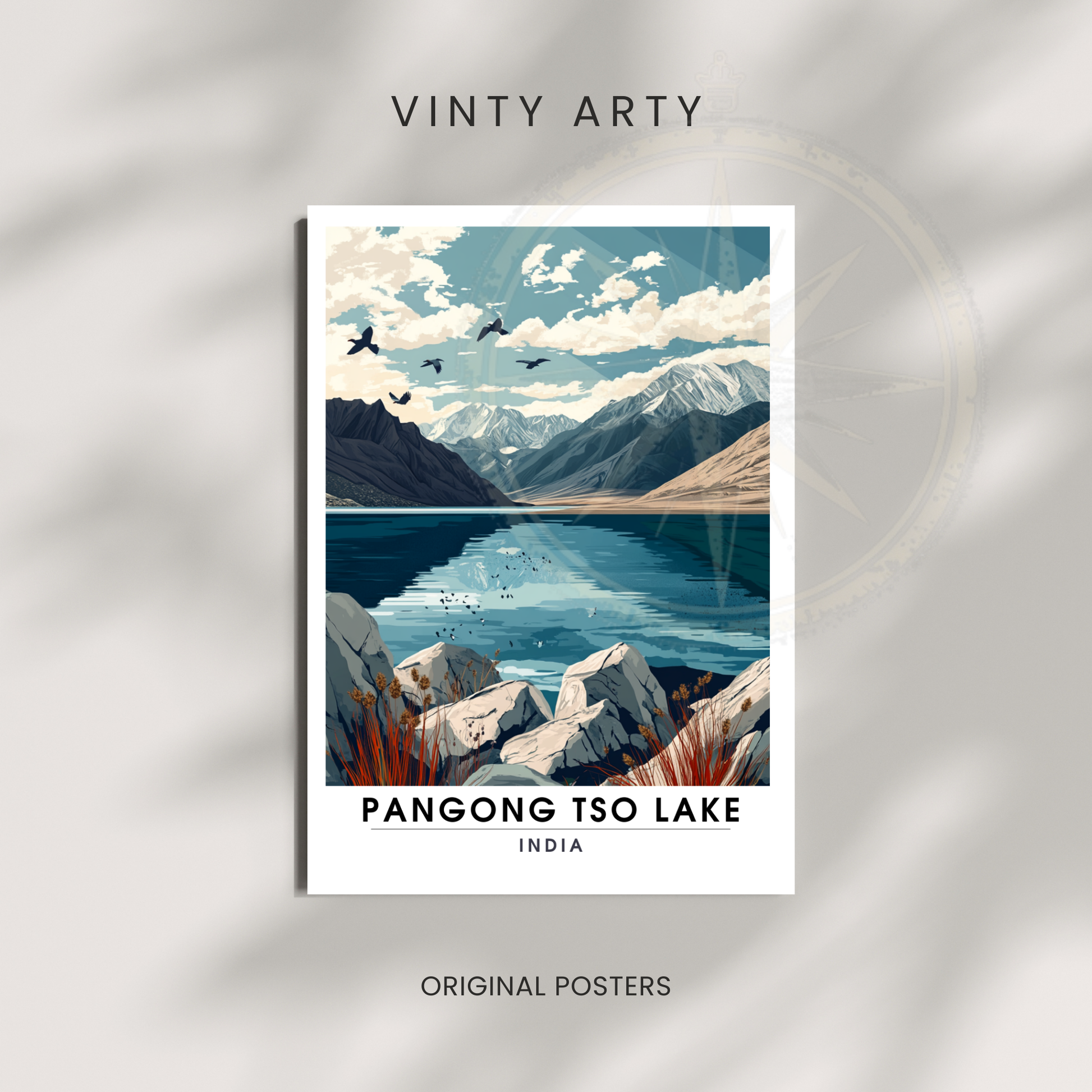 Affiche Pangong Tso Lake| Impression India | Affiche Lake