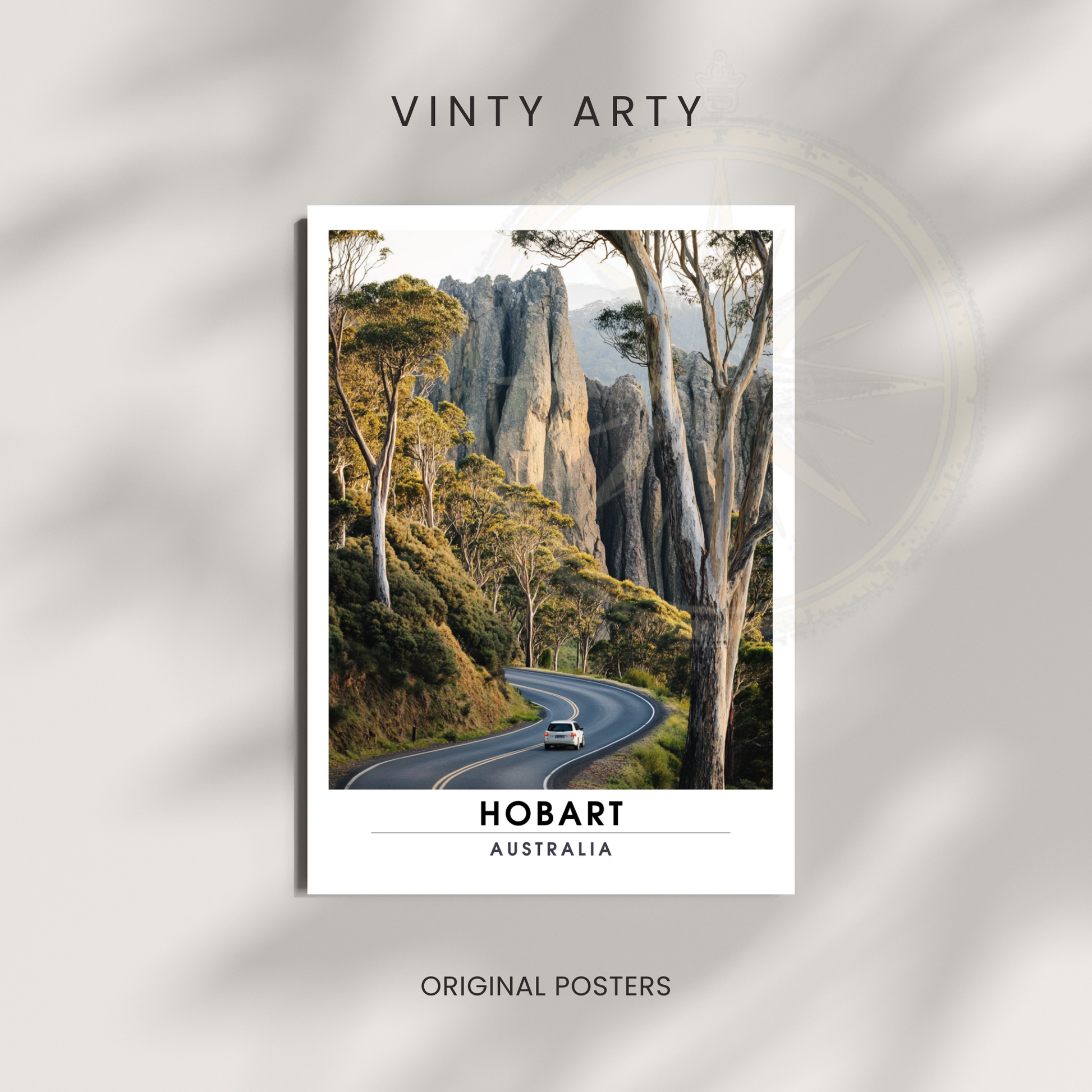 Affiche Hobart | Poster de voyage Australie | Affiche Australie