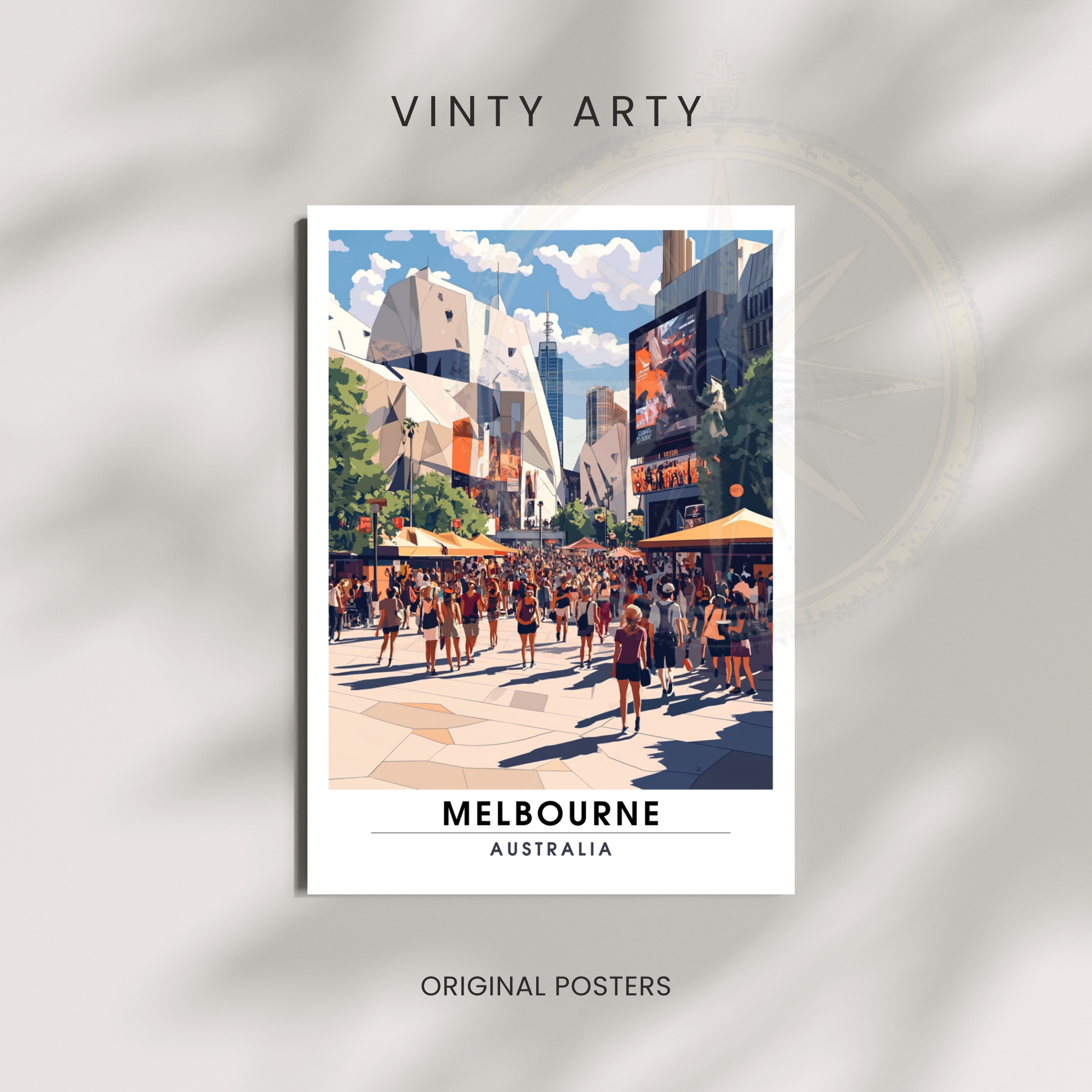 Affiche Melbourne | Poster Murale Australie | Affiche Australie