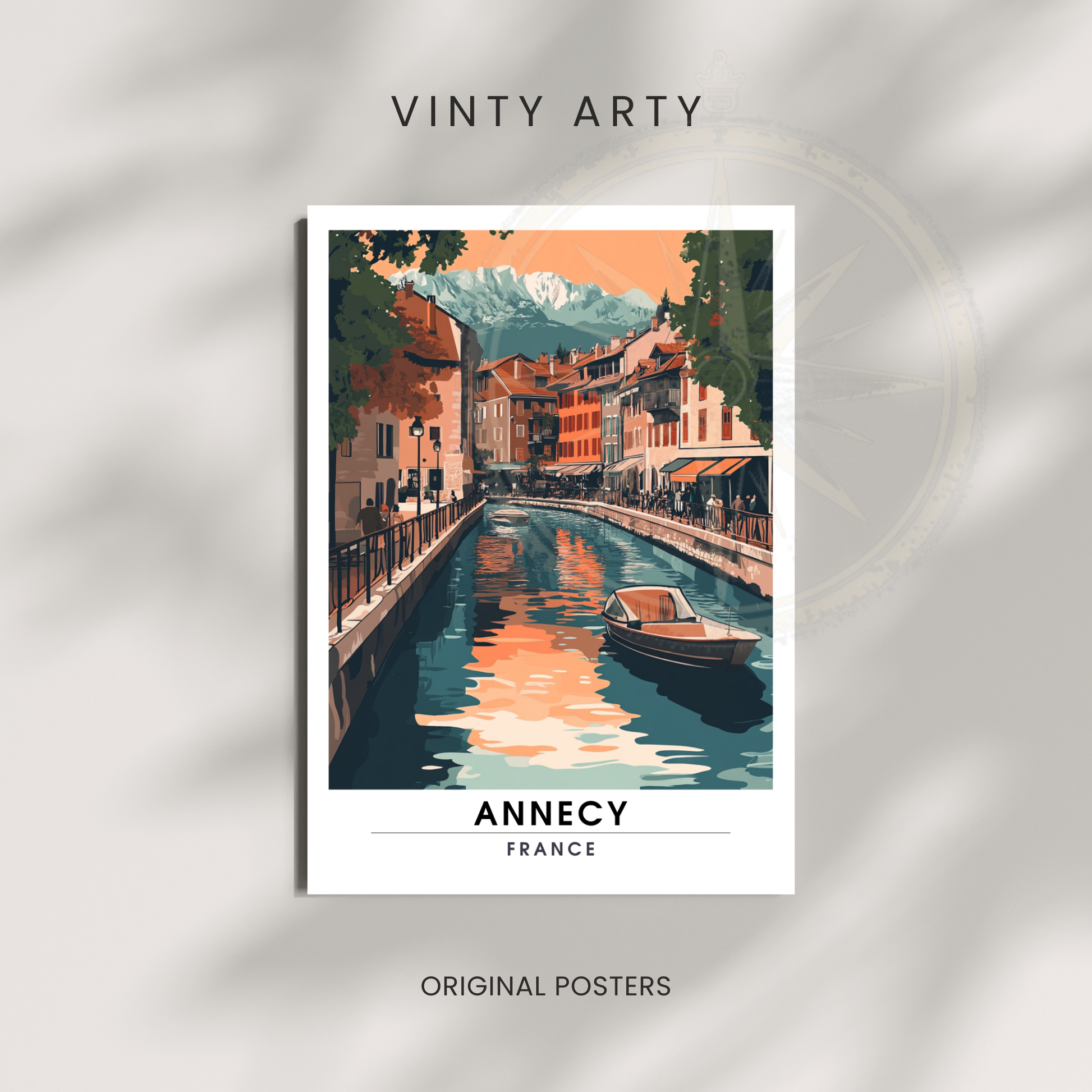 Affiche Annecy | Impression de voyage France | Affiche France