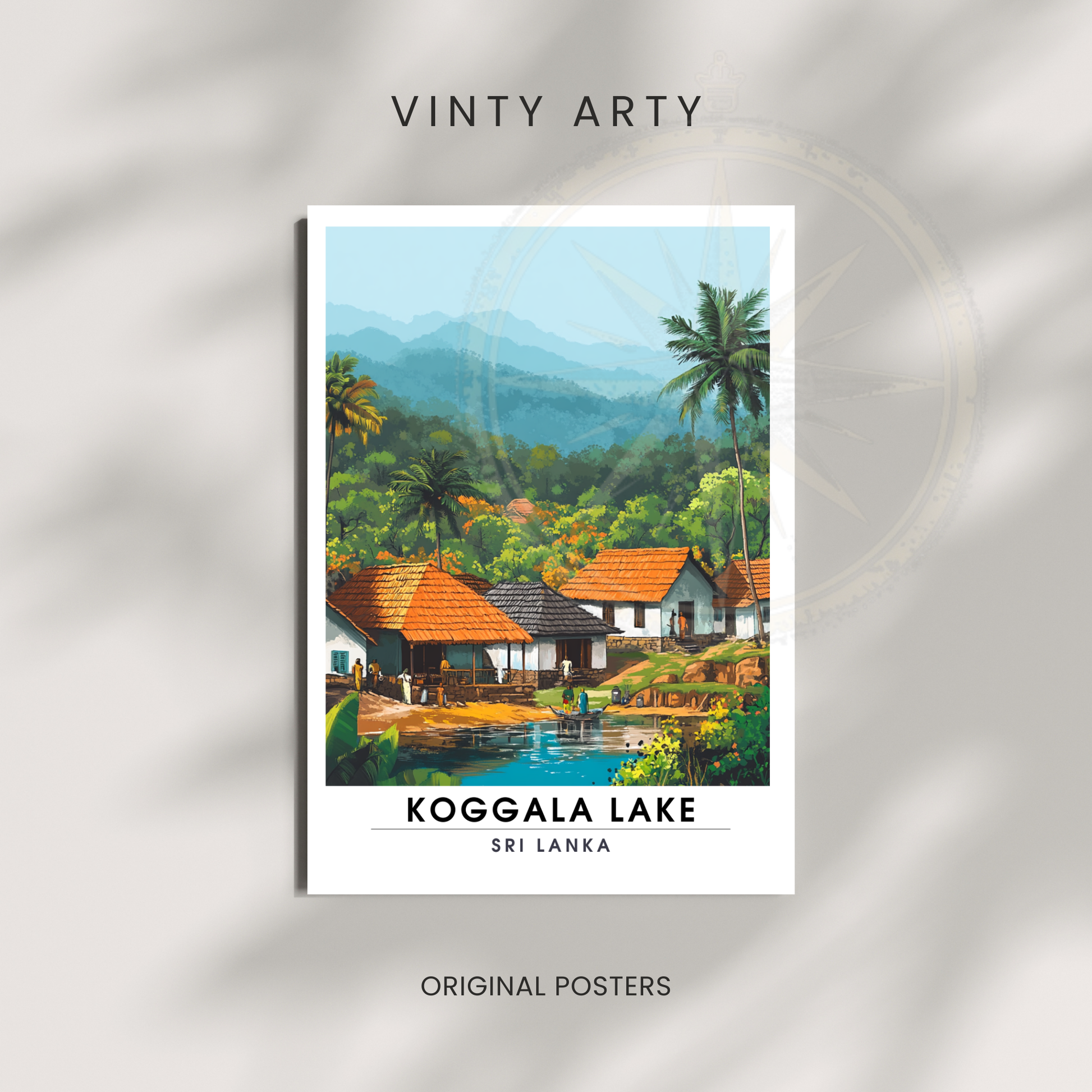 Affiche Koggala Lake | Impression Sri Lanka | Affiche Lake