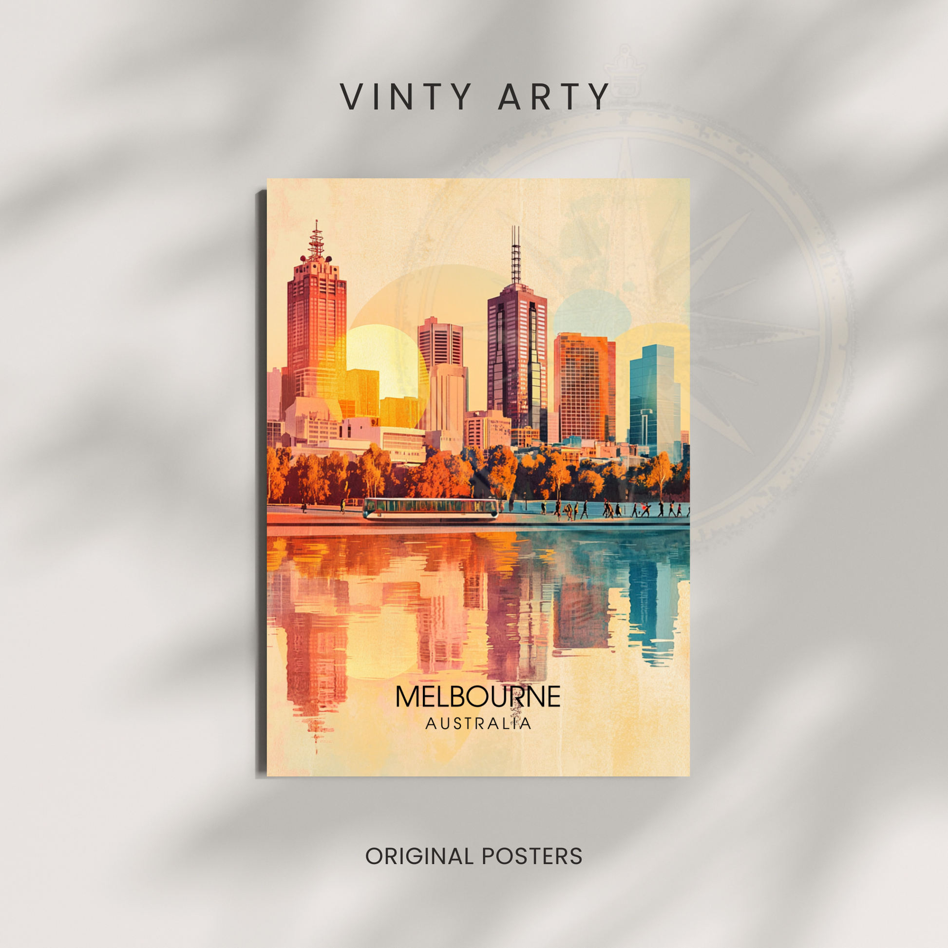 Affiche Melbourne | Poster de voyage Australie | Affiche Australie