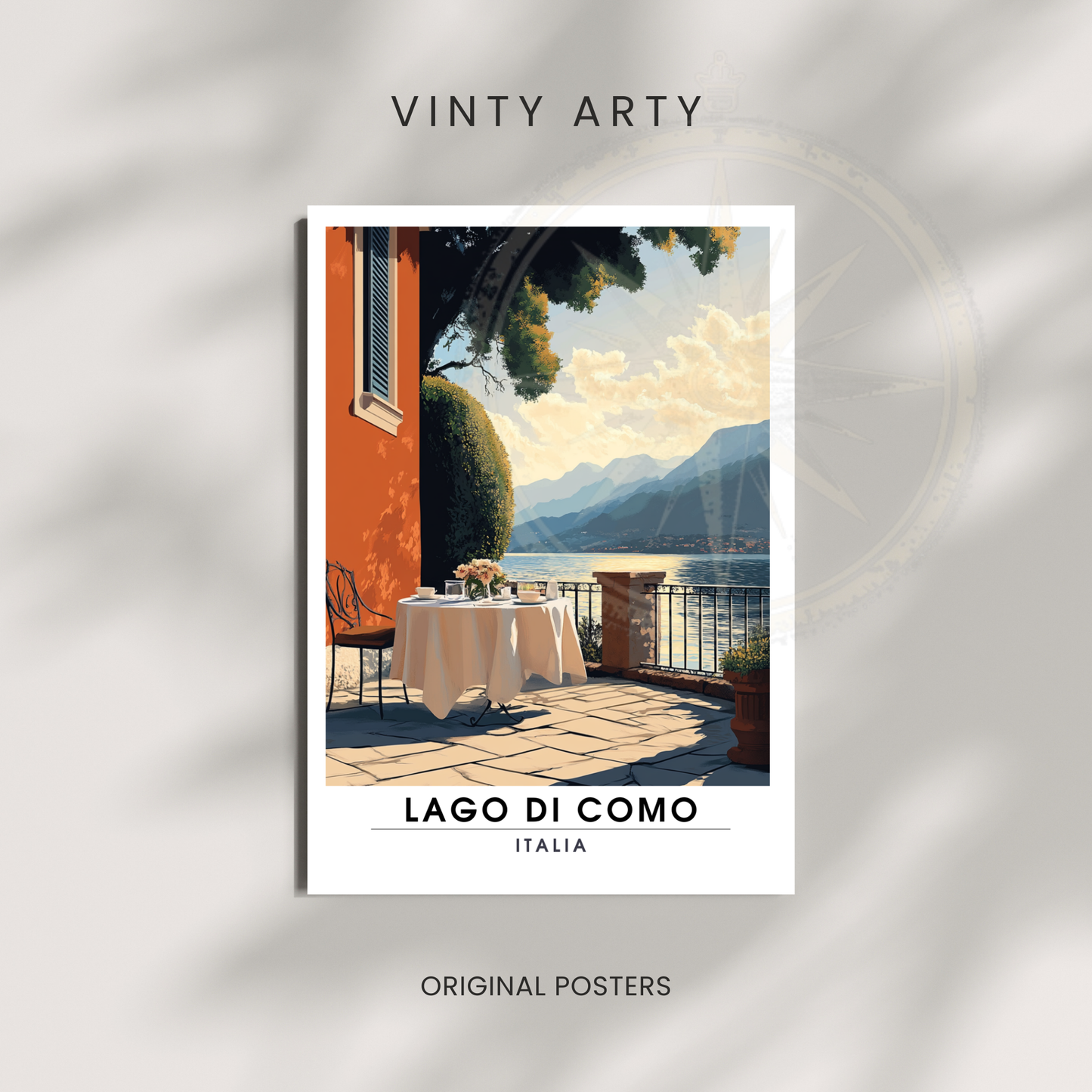 Affiche Lac de Côme | Impression Italie | Affiche Lac