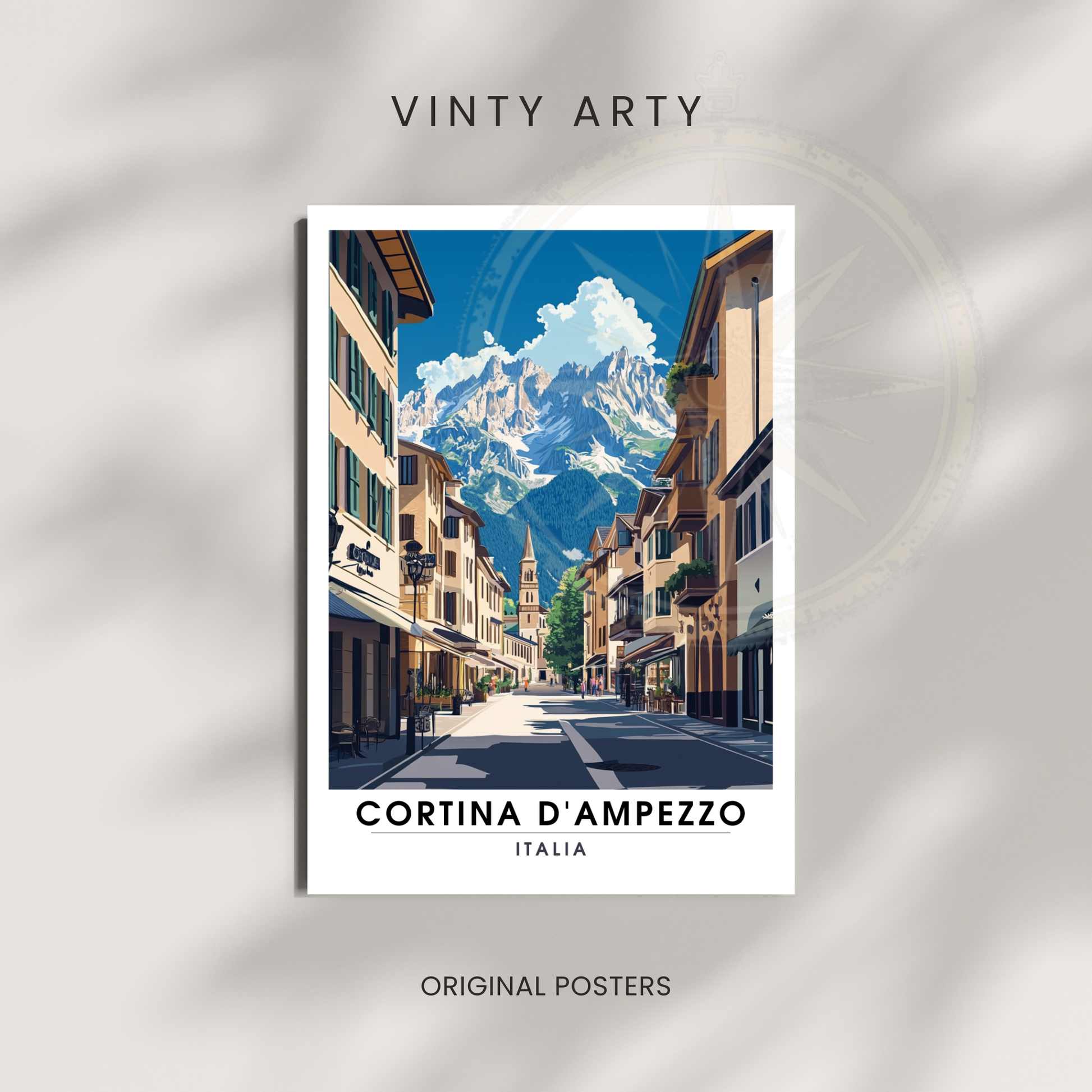 Affiche Cortina d'Ampezzo | Impression Italie | Affiche Italie