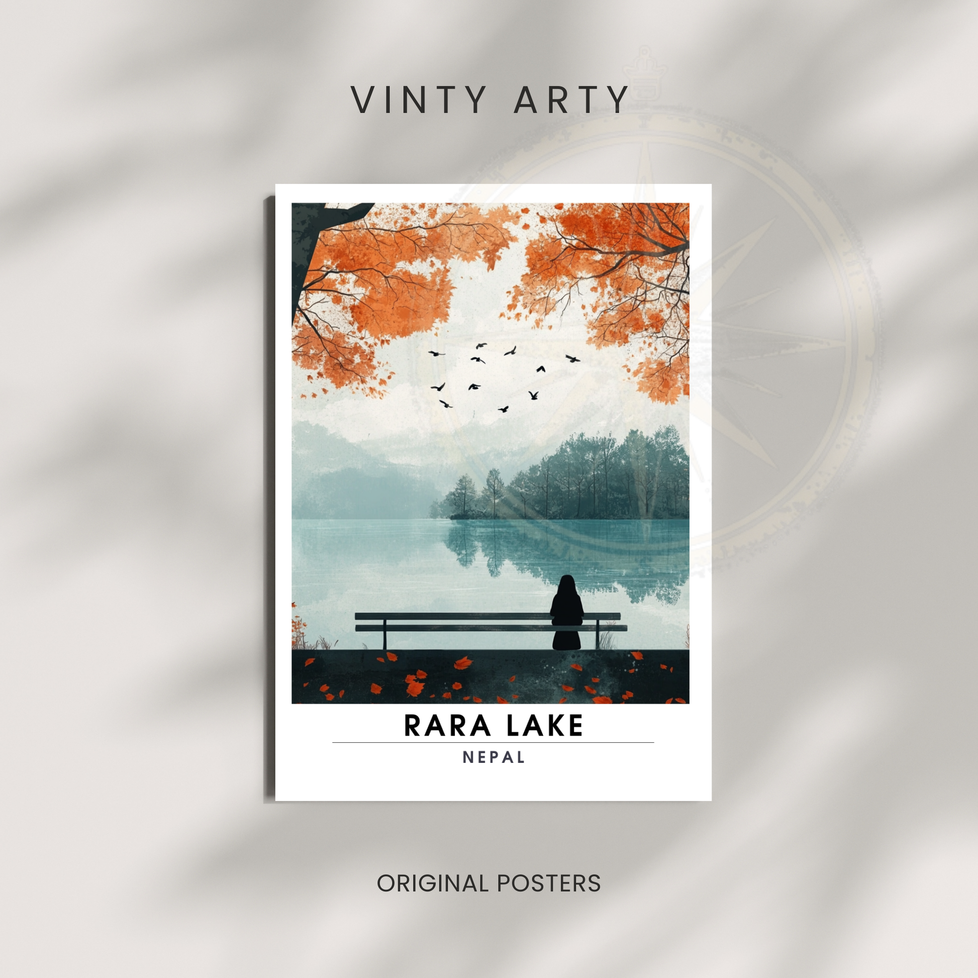 Affiche Rara Lake | Impression Nepal | Affiche Lake