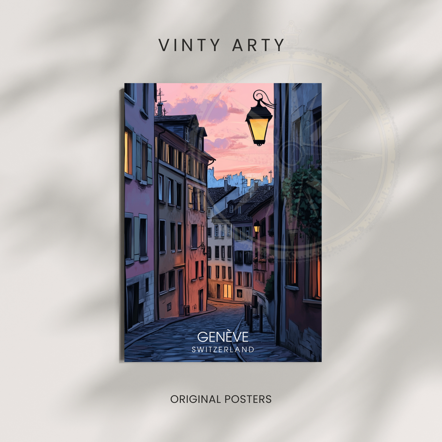 Affiche Genève | Poster décoratif Suisse | Affiche Suisse