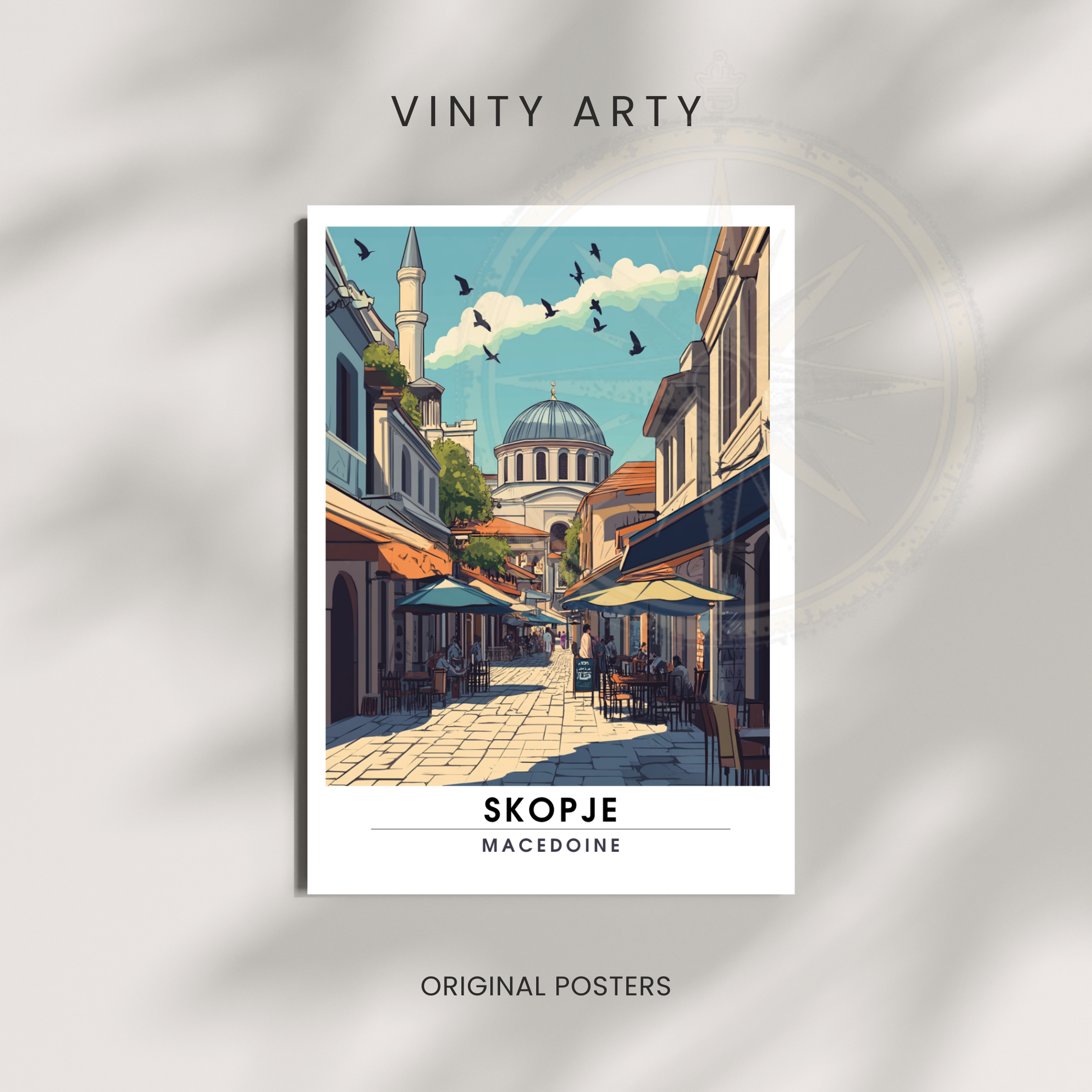 Affiche Skopje | Impression Macédoine | Affiche Macédoine