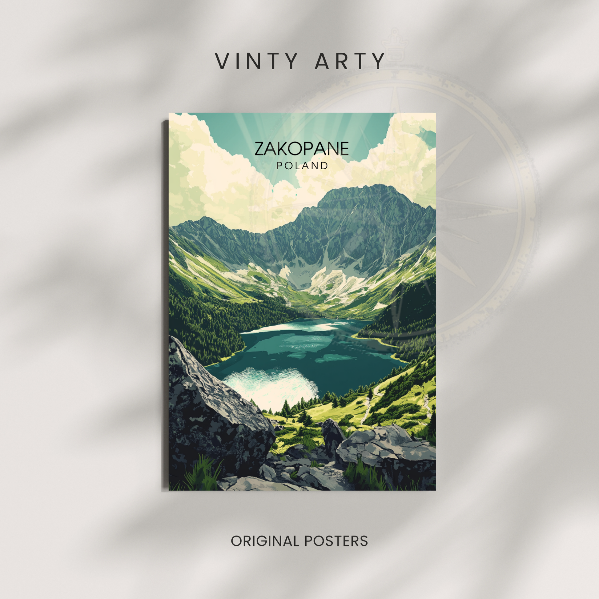 Affiche Zakopane | Impression Pologne | Affiche Pologne