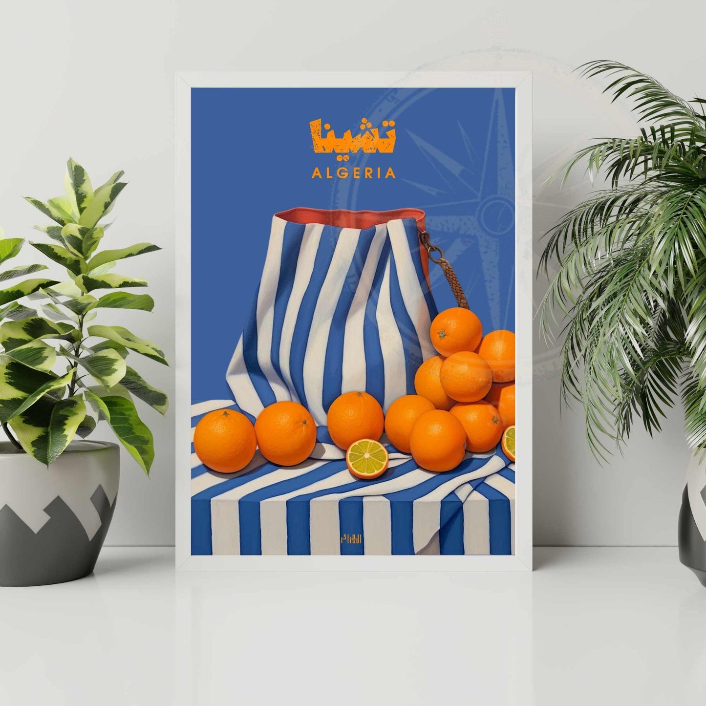 Orange poster of Algeria