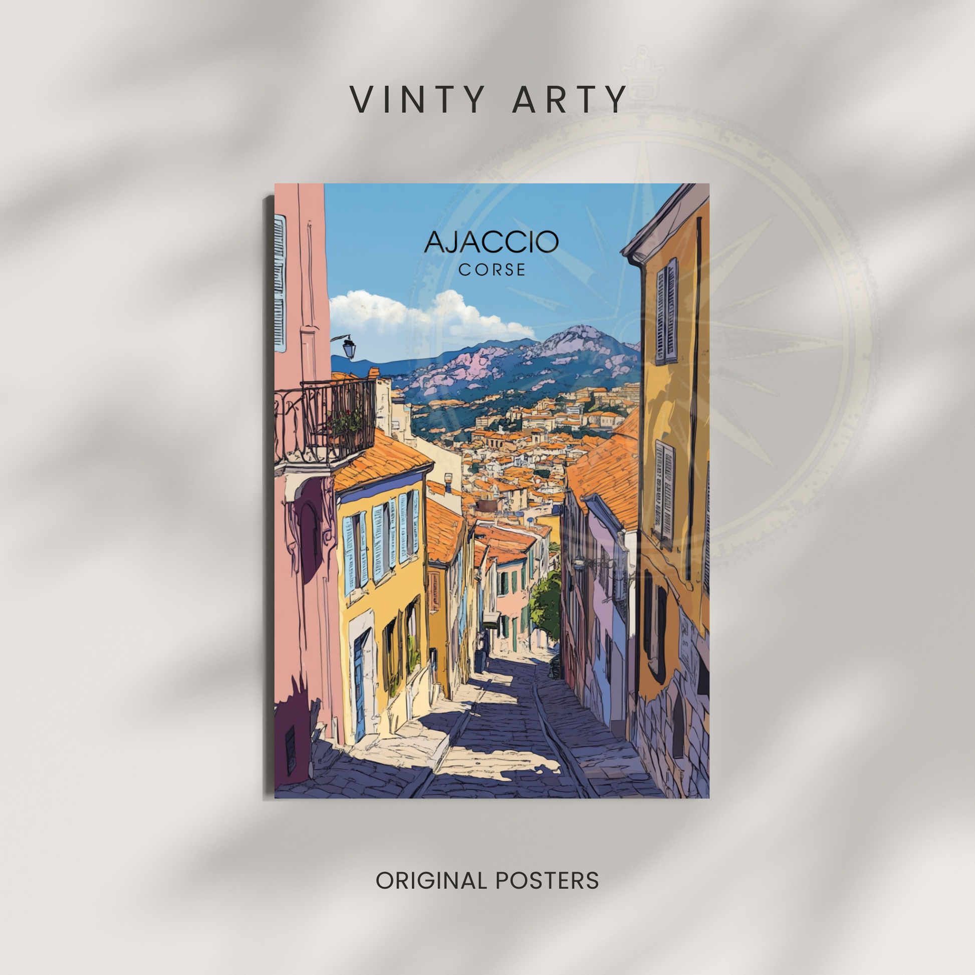 Affiche Ajaccio | Poster Corse | Affiche Corse