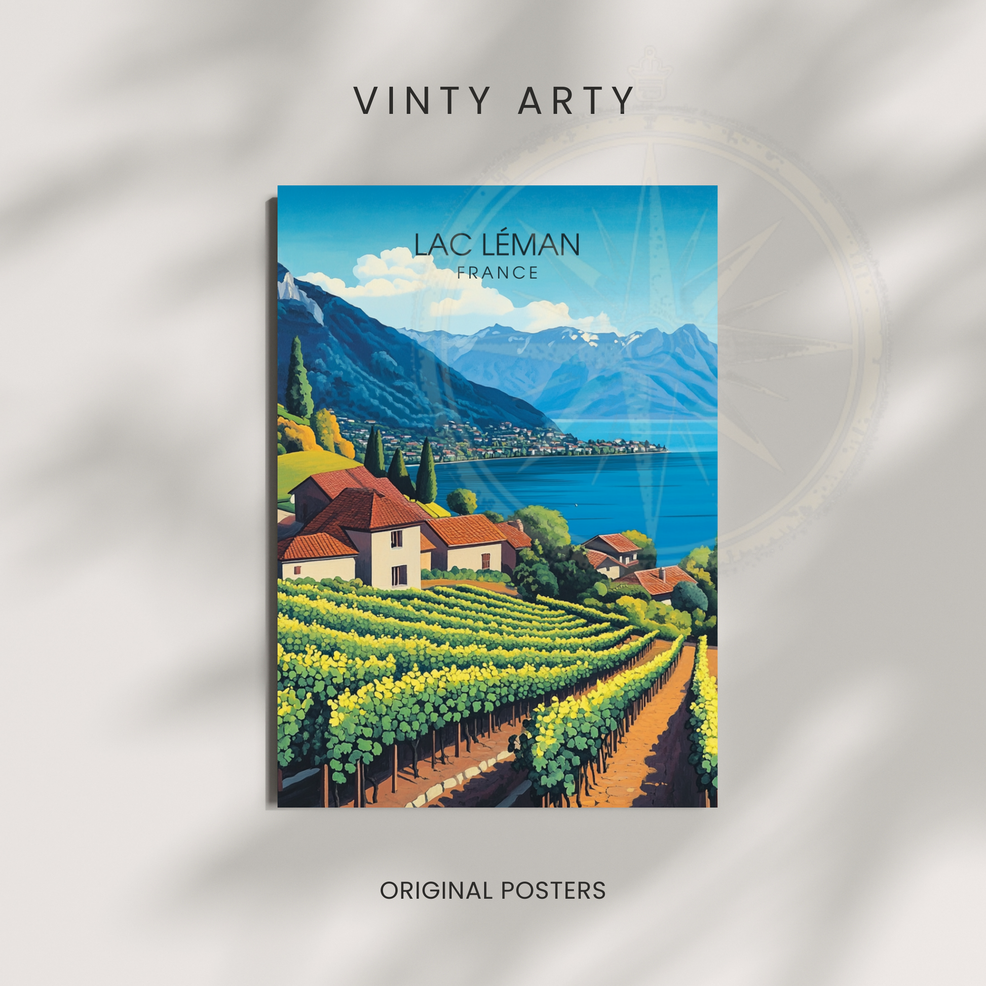 Affiche Lac Léman | impression France | Affiche Lac