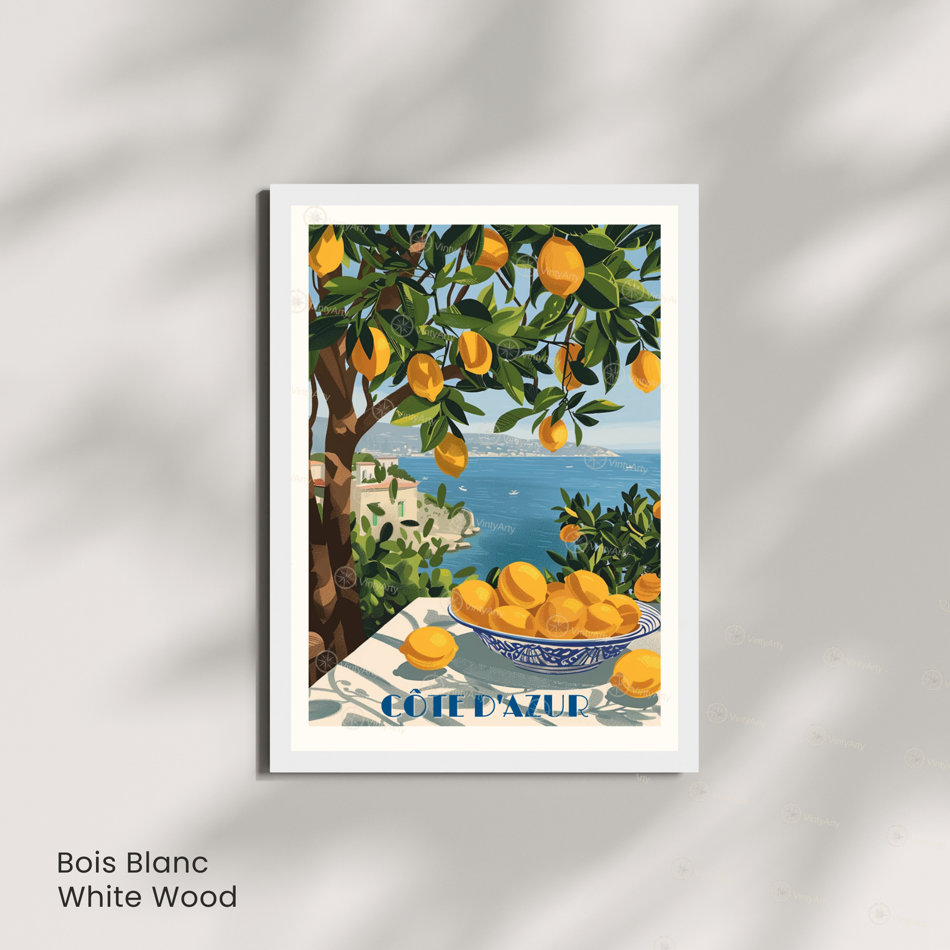 Affiche Côte d’Azur | Poster déco Côte d’Azur | Affiche France