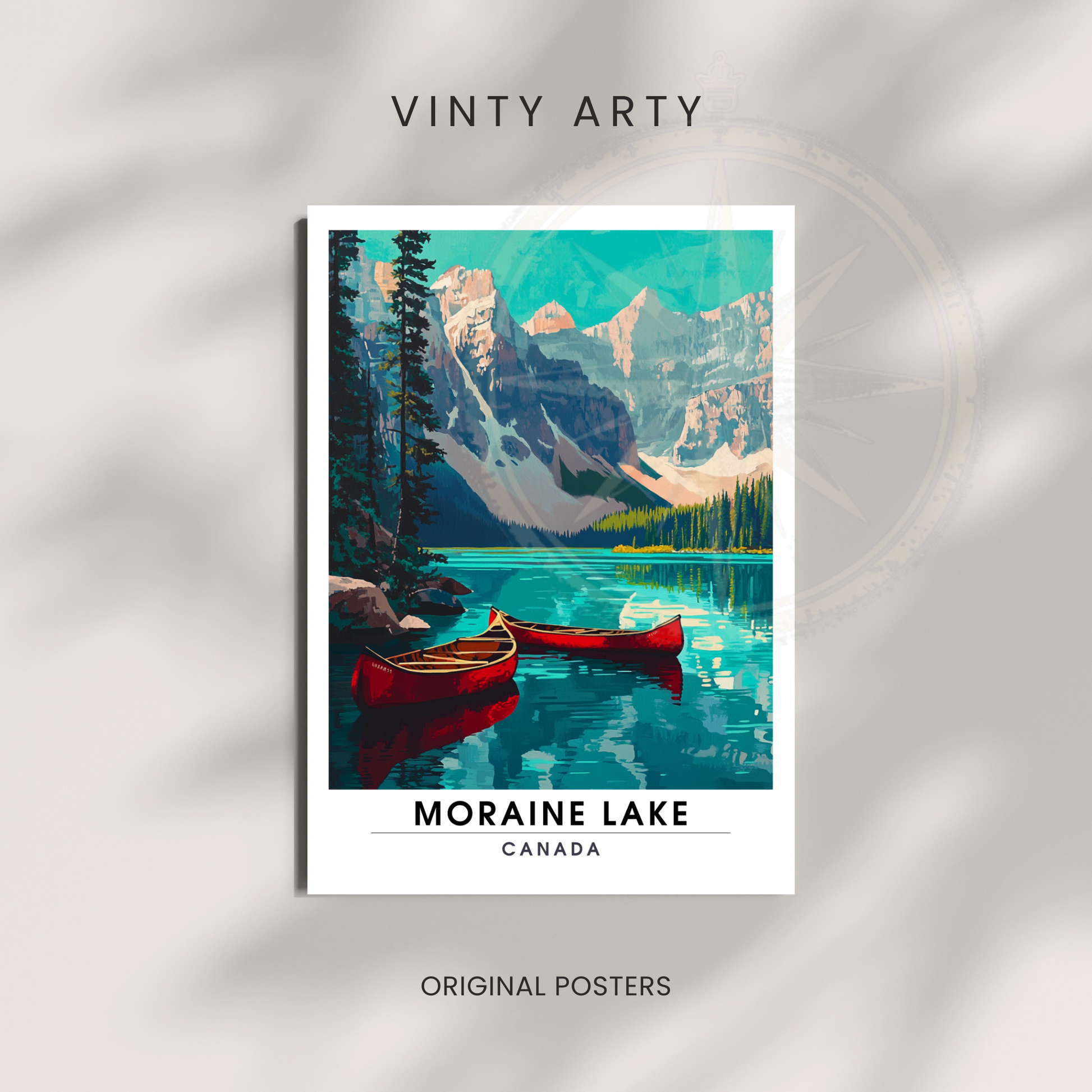 Affiche Lac Moraine | Poster Canada | Affiche Lac