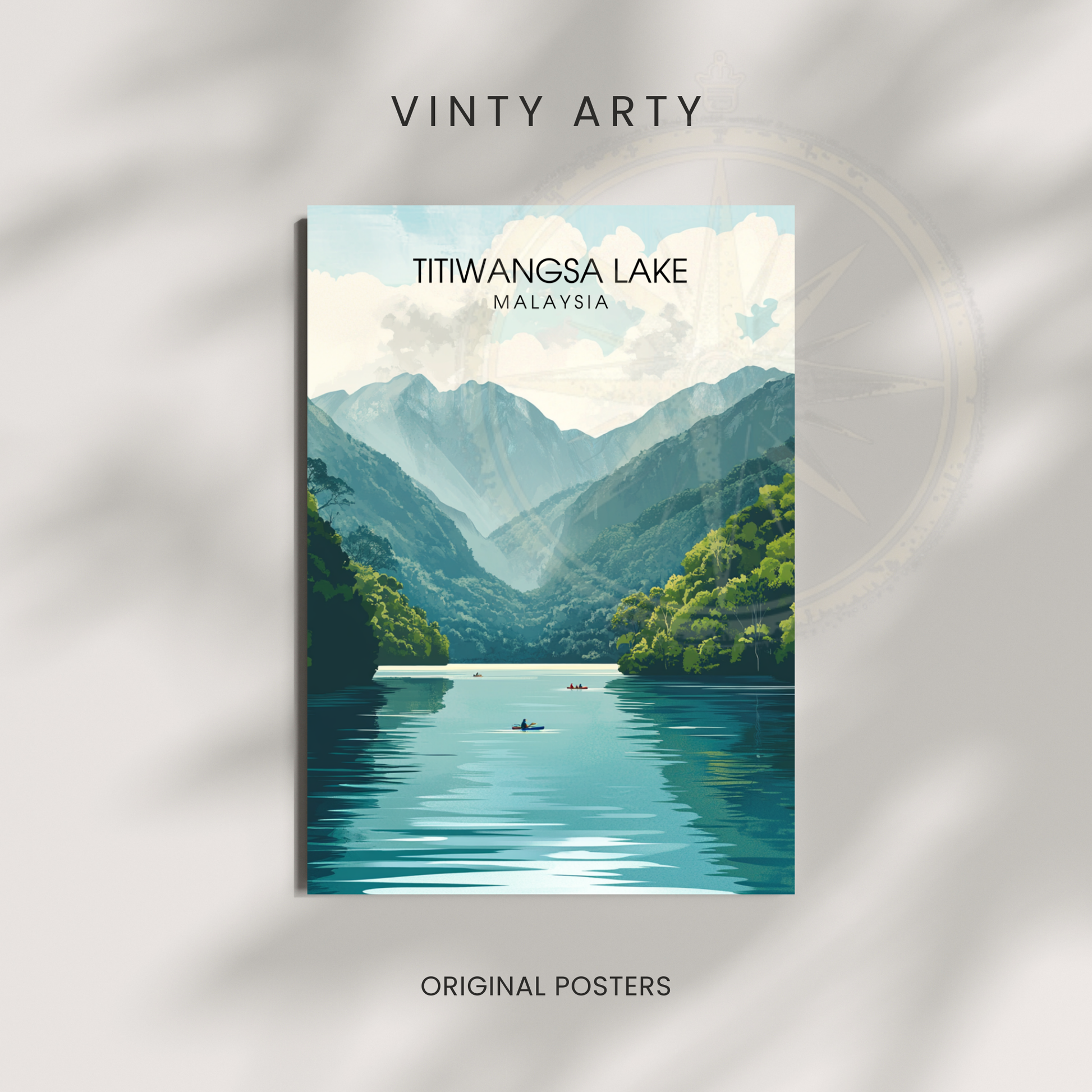 Affiche Titiwangsa lake | Impression Malaysia | Affiche Lake