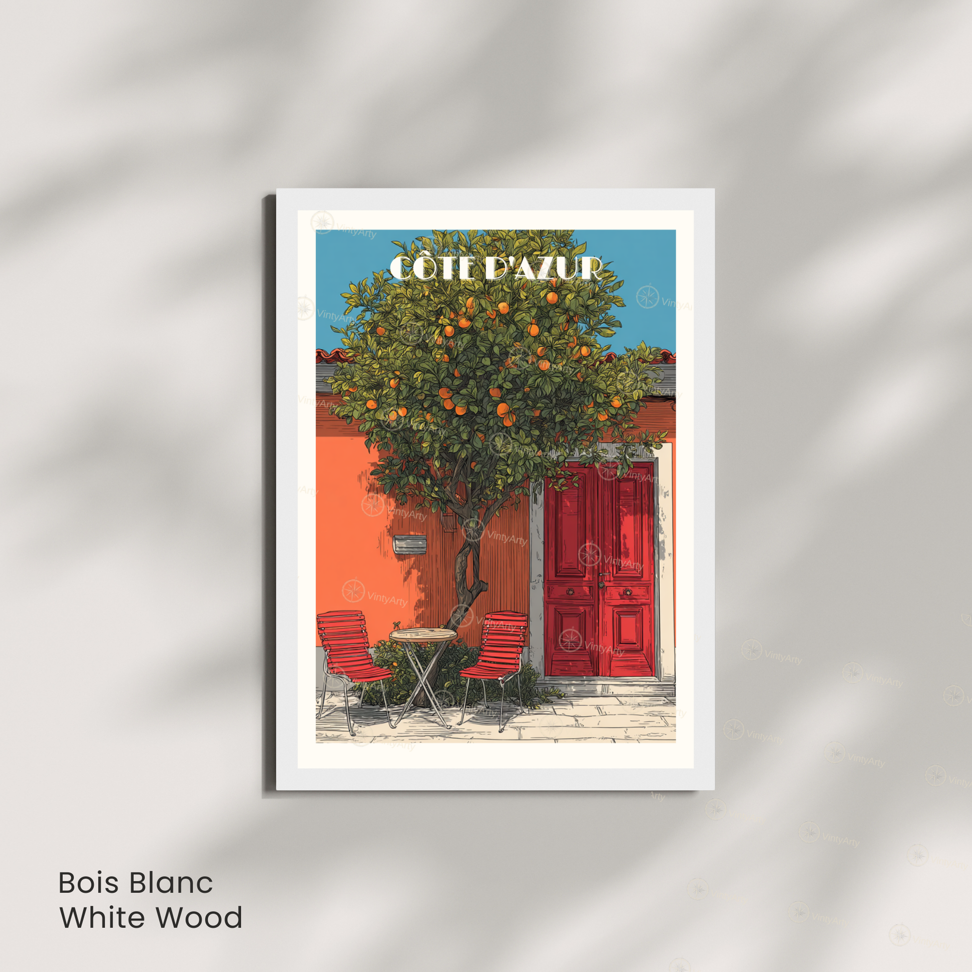 Affiche Côte d’Azur | Poster mural Côte d’Azur | Affiche France