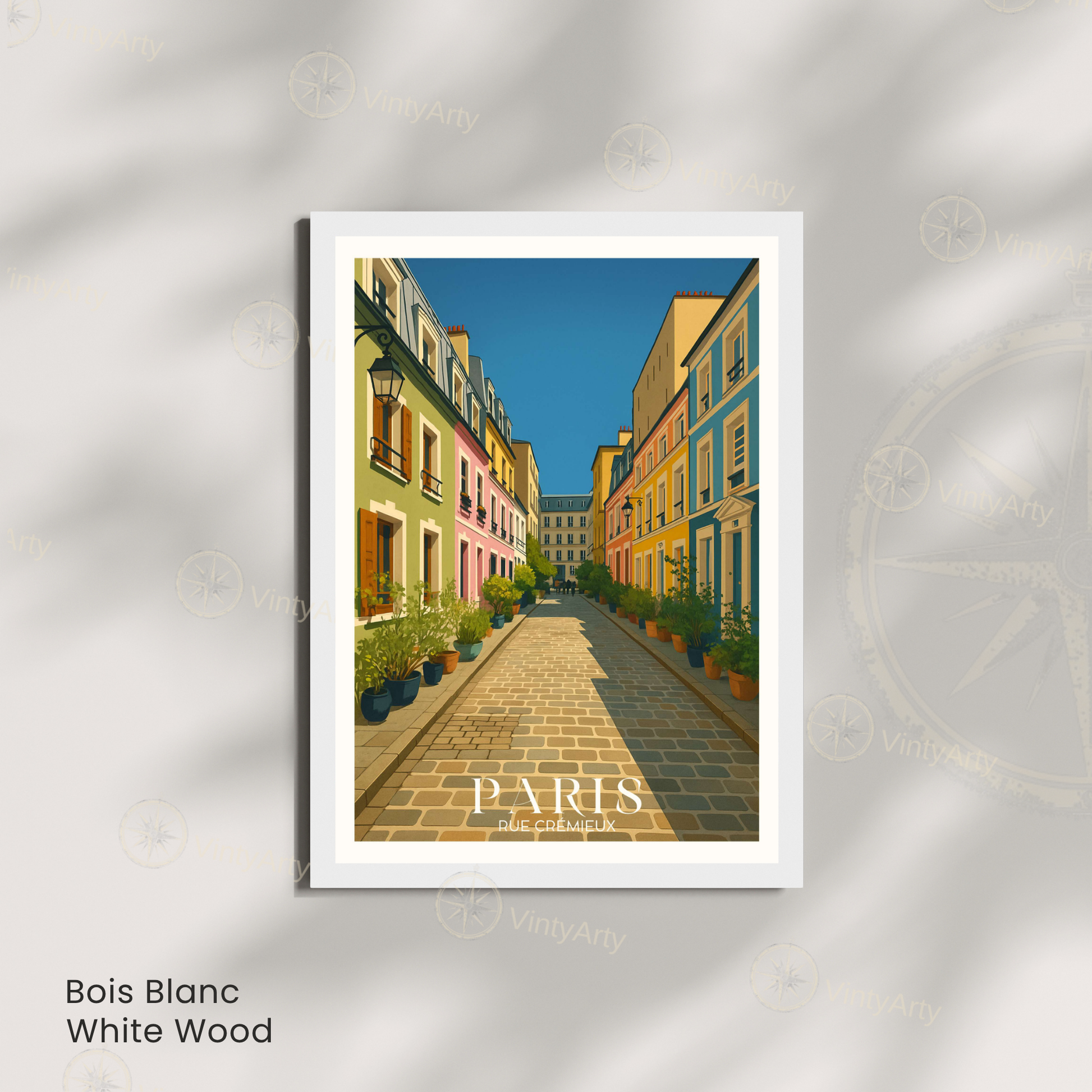 Affiche Paris | Impression Rue Crémieux | Affiche France