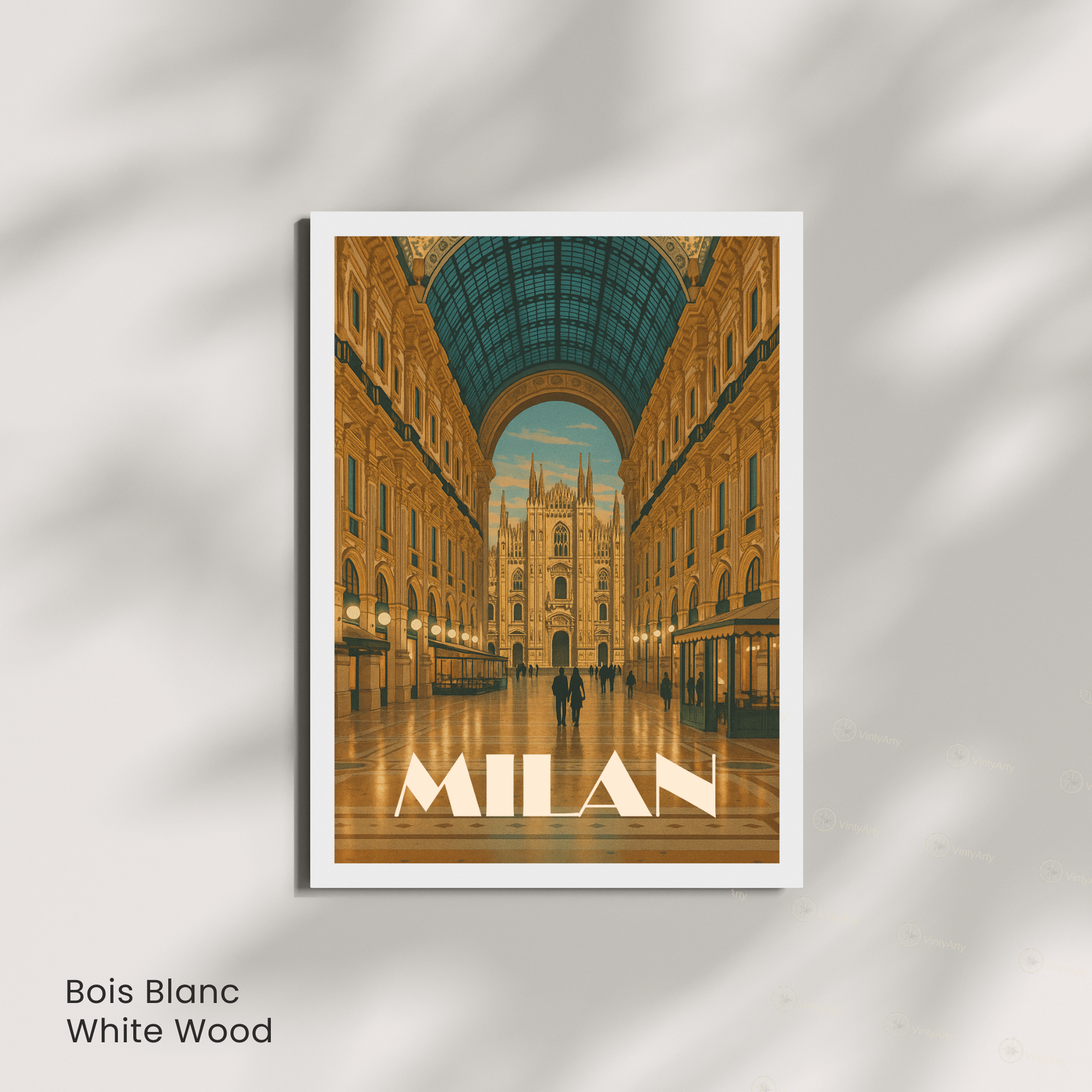 Affiche Milan | Poster de voyage Cathédrale de Milan | Affiche Milan