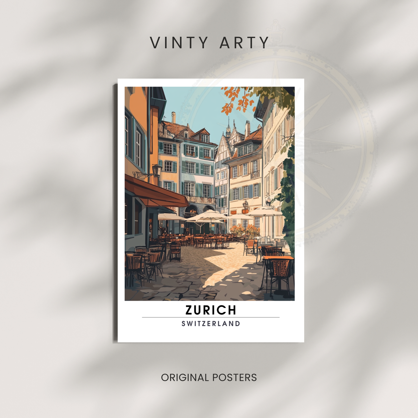Affiche Zurich | Poster Suisse | Affiche Suisse