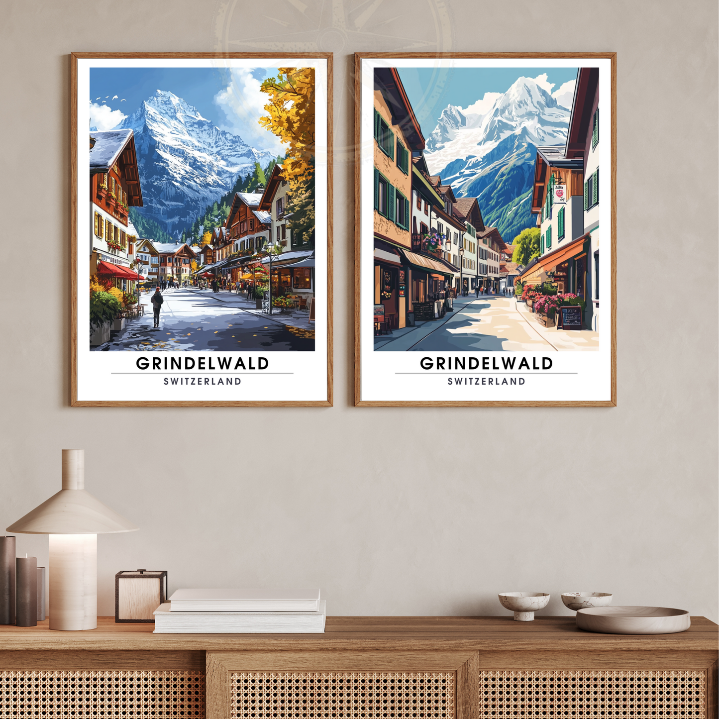Affiche Grindelwald | Poster Suisse | Affiche Suisse