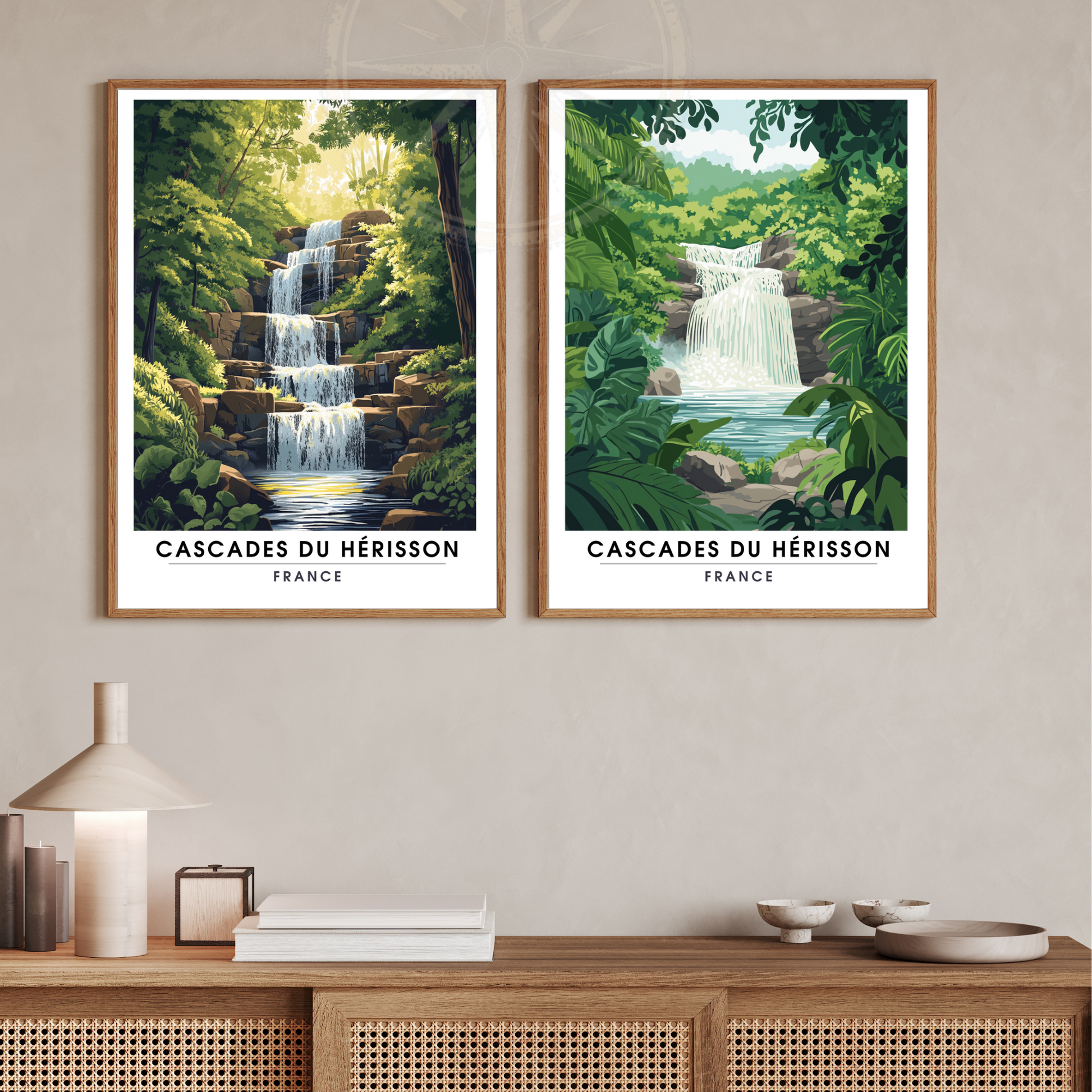 Affiche Cascades du Hérisson | Impression france | France
